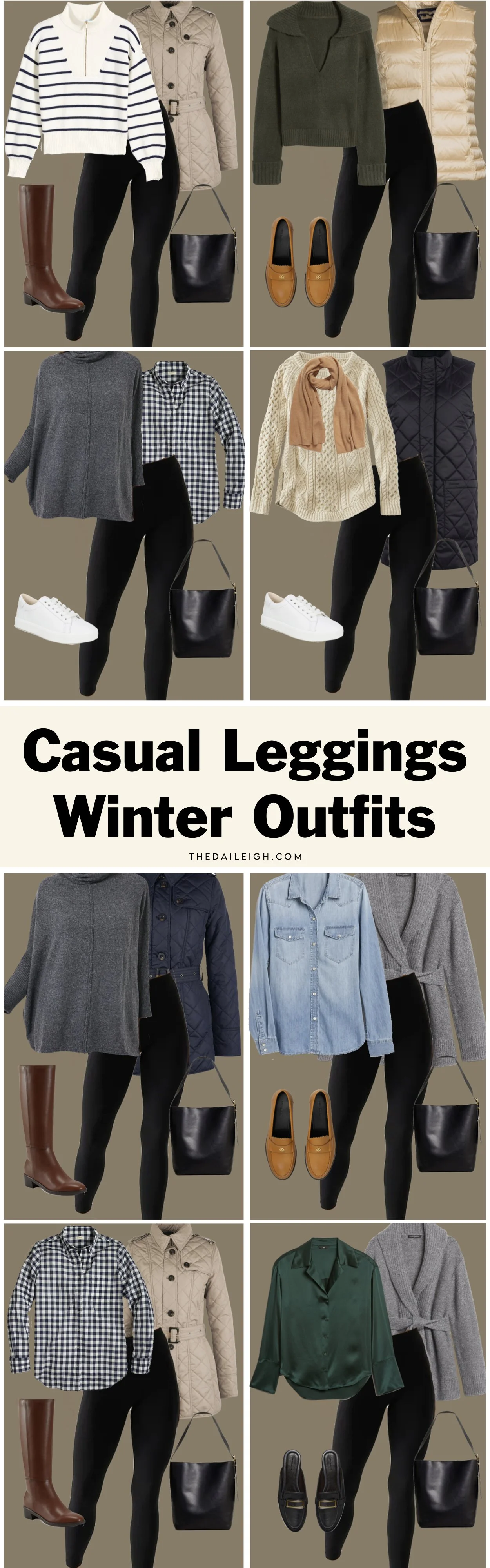 Casual Leggings Winter Outfits
