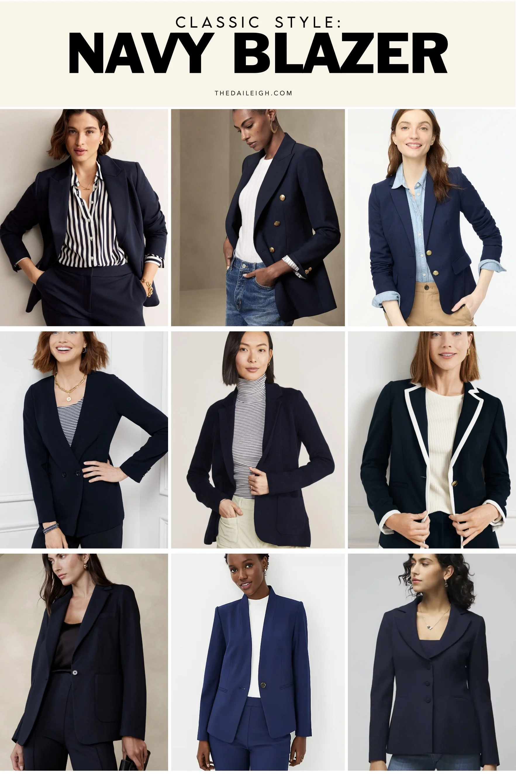 Classic Staple: Navy Blazer