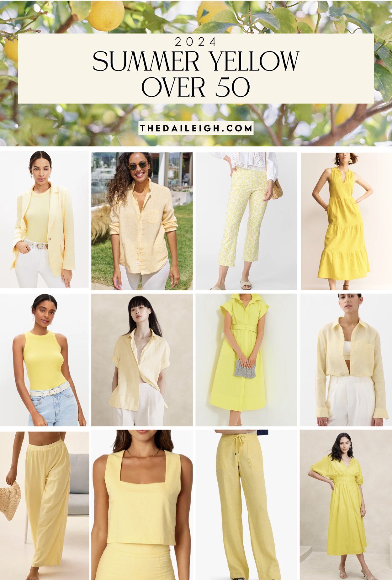 Yellow Summer Wardrobe Additions Over 50