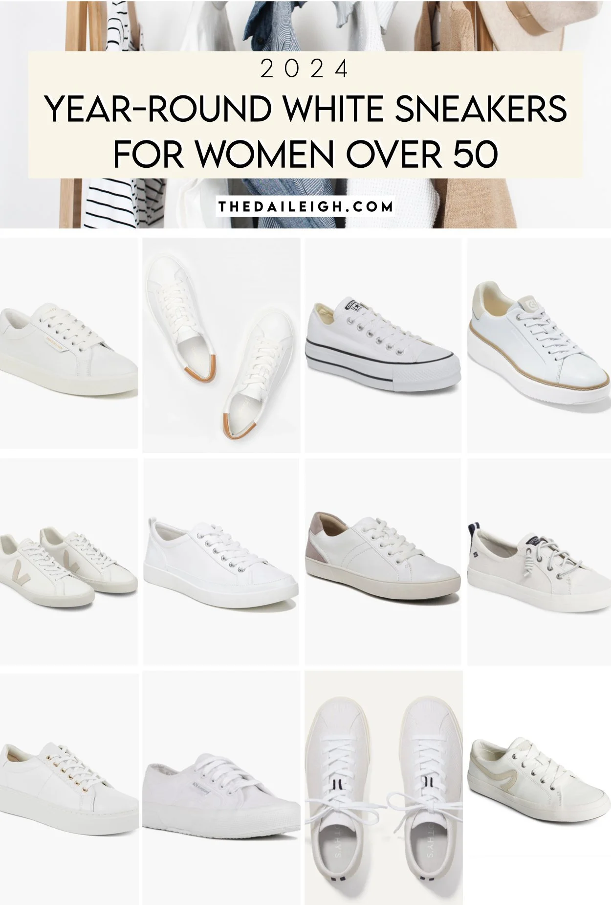 Chic Year-Round White Sneakers