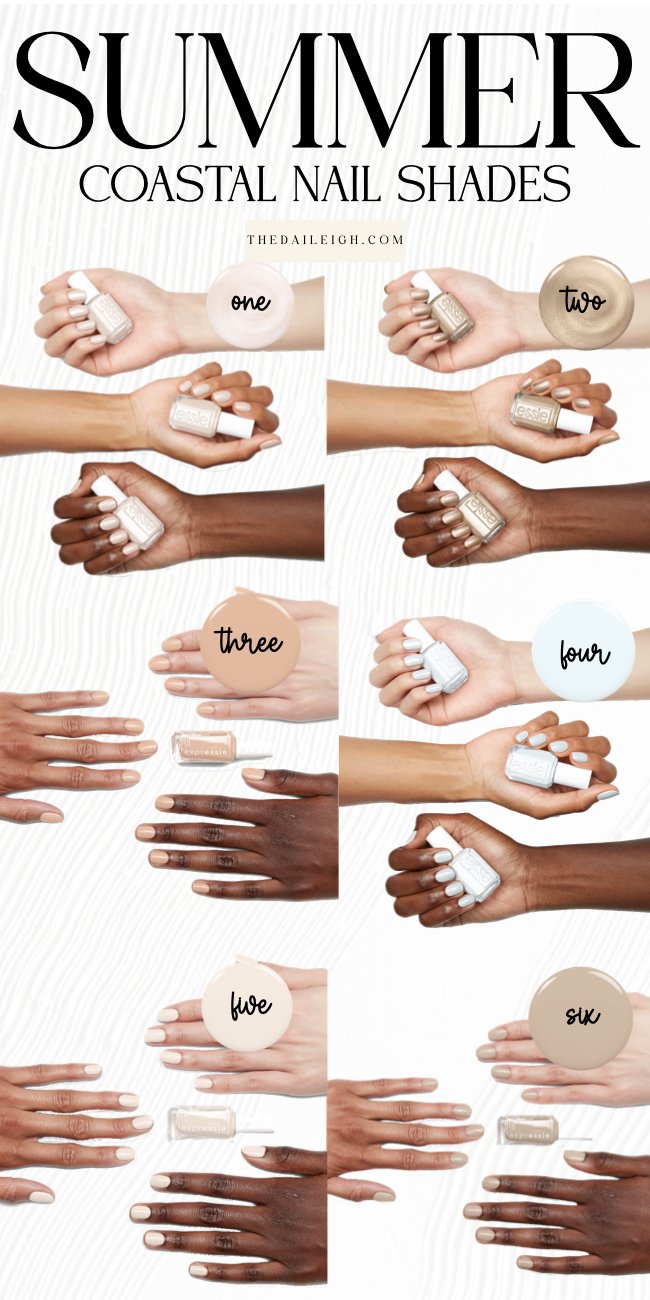 Coastal Summer 2024 Nail Shades