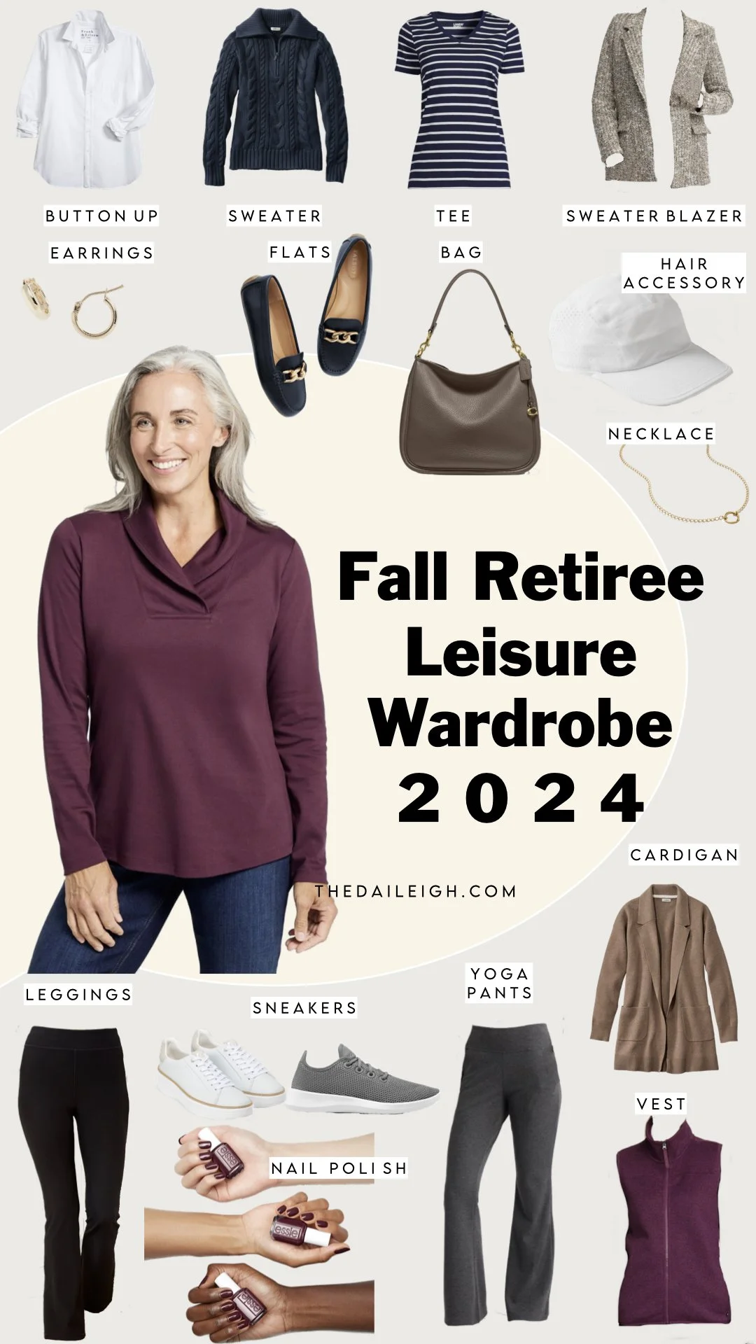 Fall Retiree Leisure Capsule Wardrobe 2024
