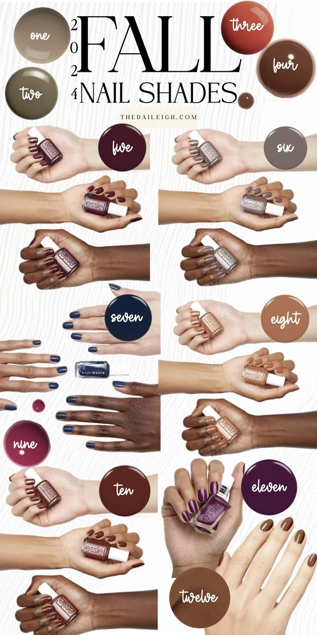 Autumns Palette The Most Popular Fall Nail Colors Of 2024 - 35rque0