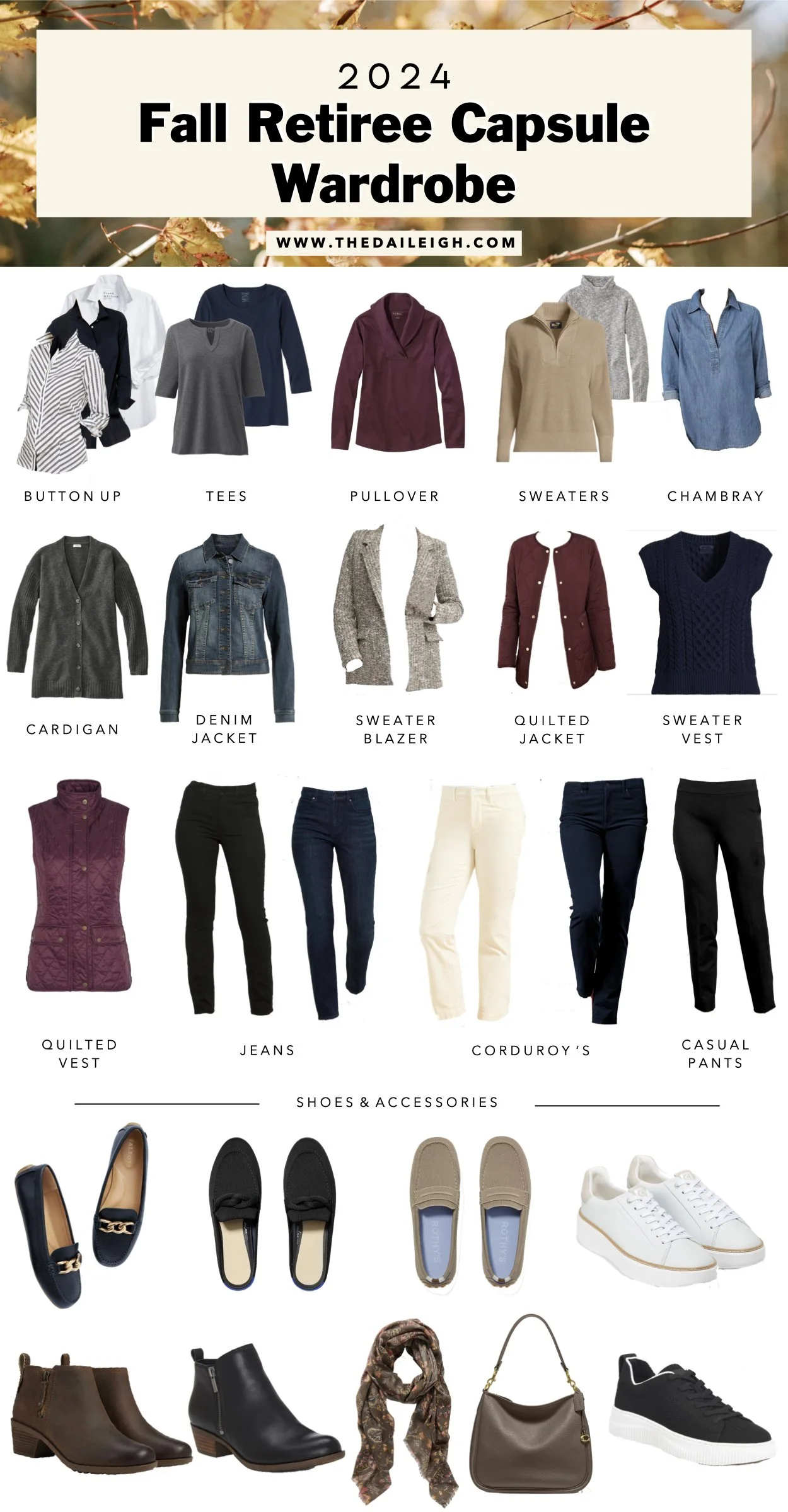 2024 Fall Retiree Capsule Wardrobe