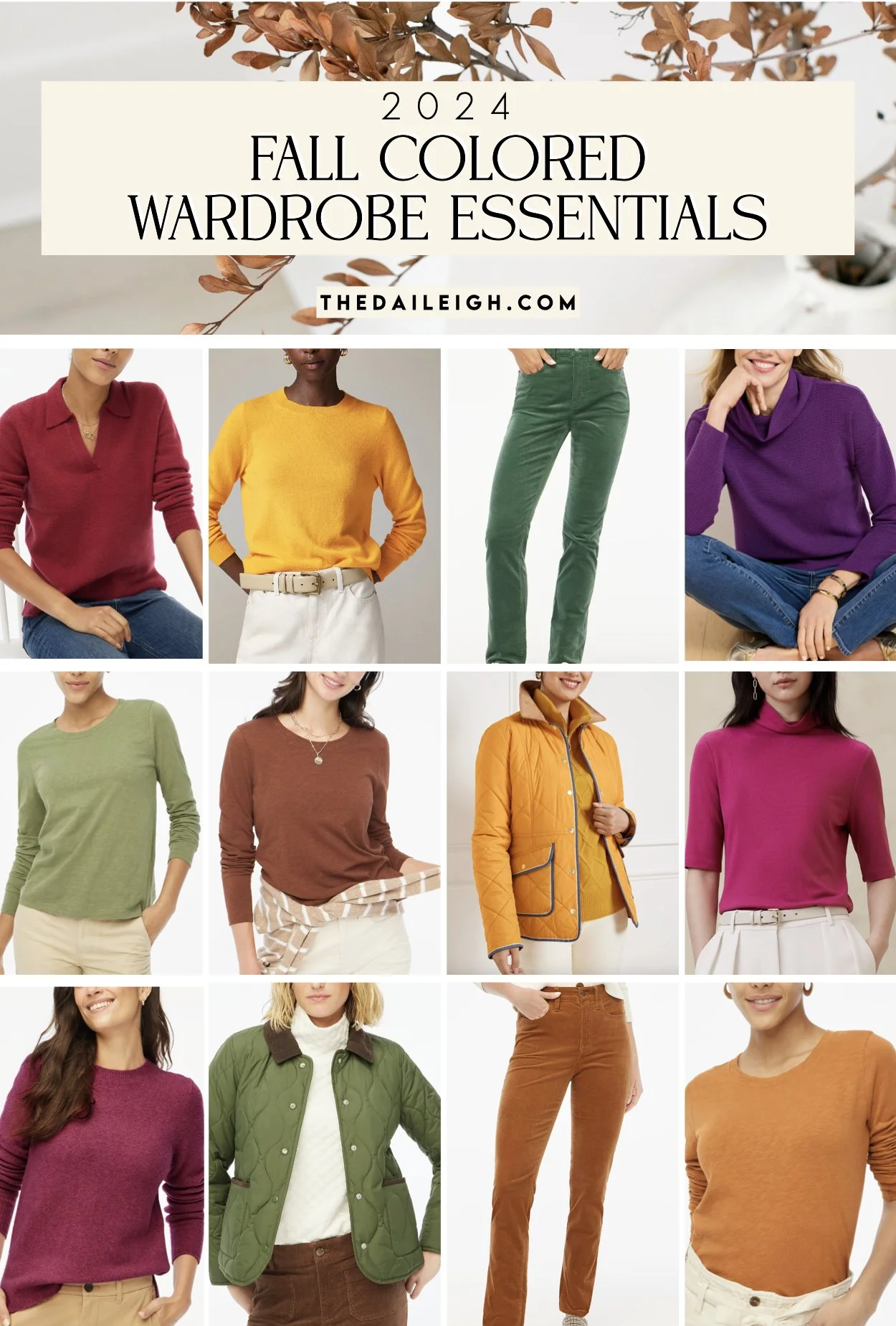 2024 Fall Wardrobe Colors