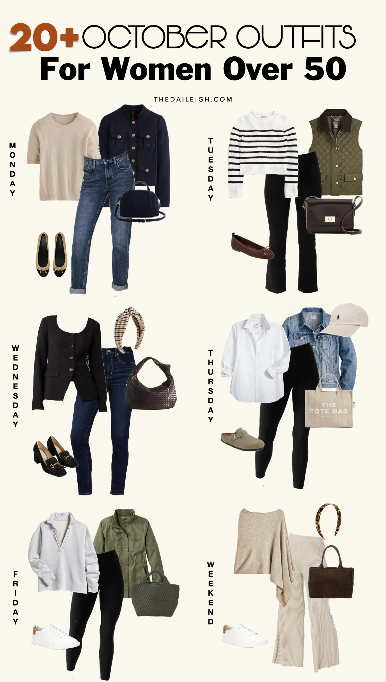 What To Wear in October: A Month of Outfits