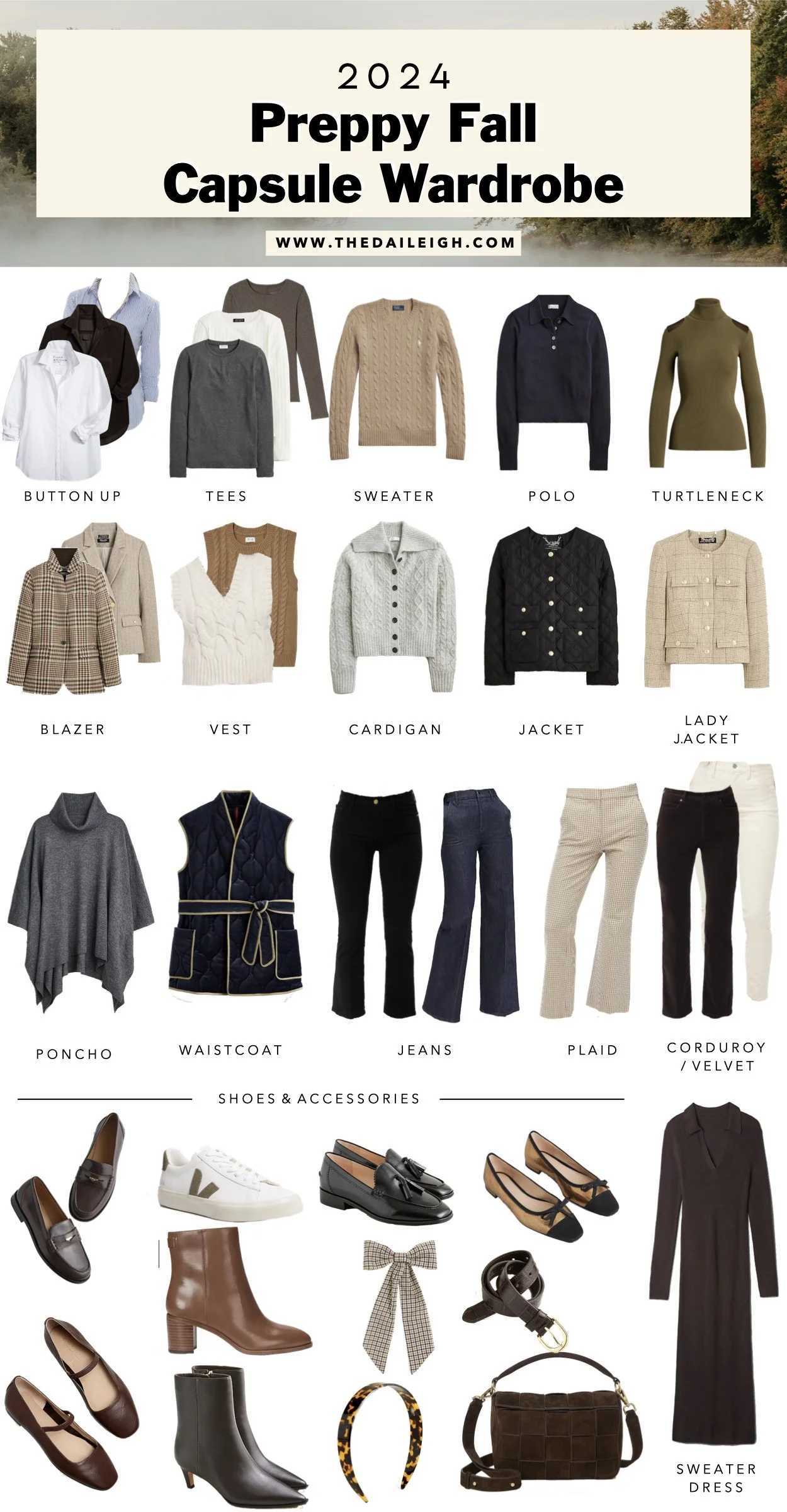 2024 Preppy Fall Capsule Wardrobe