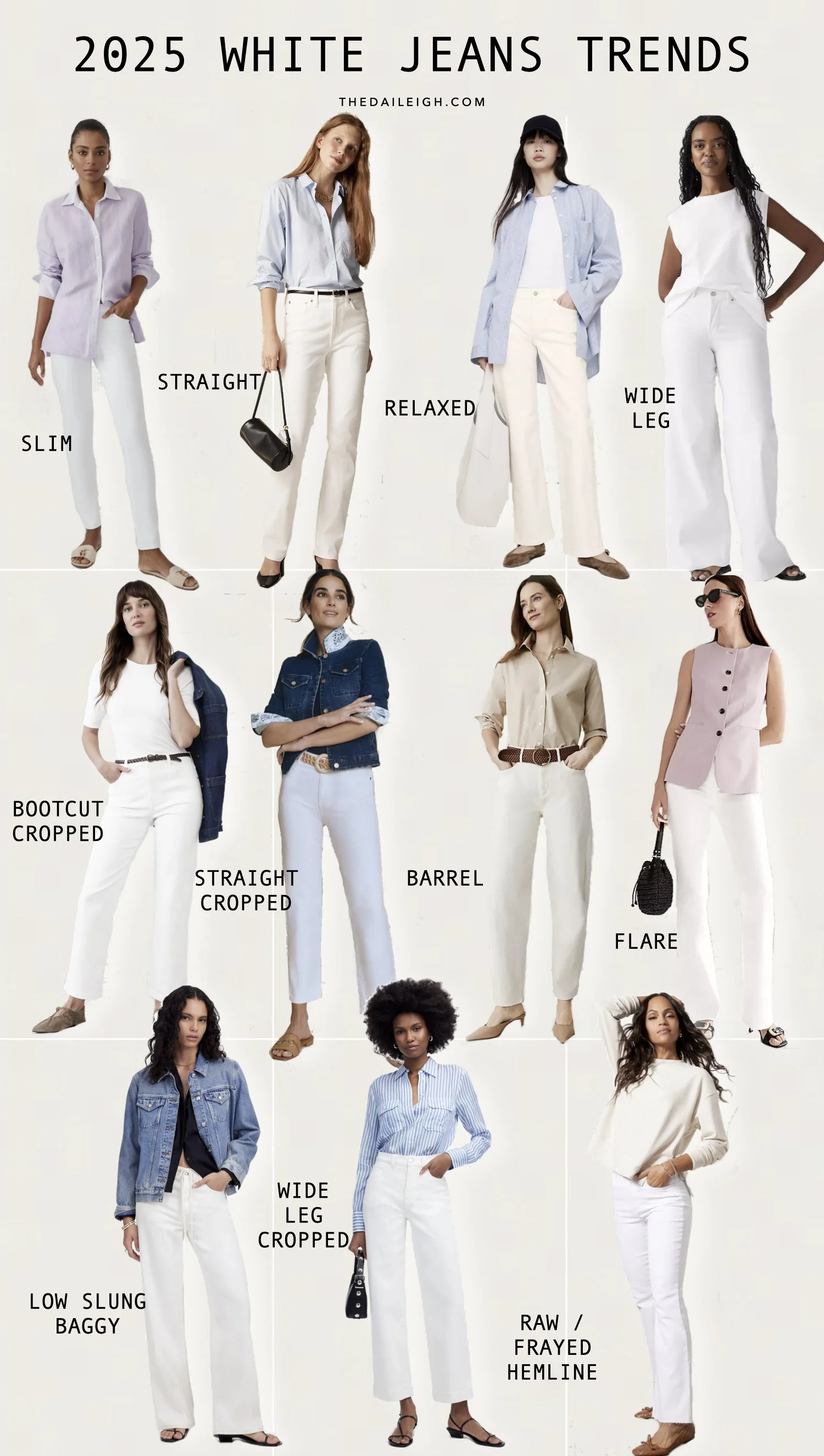 2025 White Jeans Trends