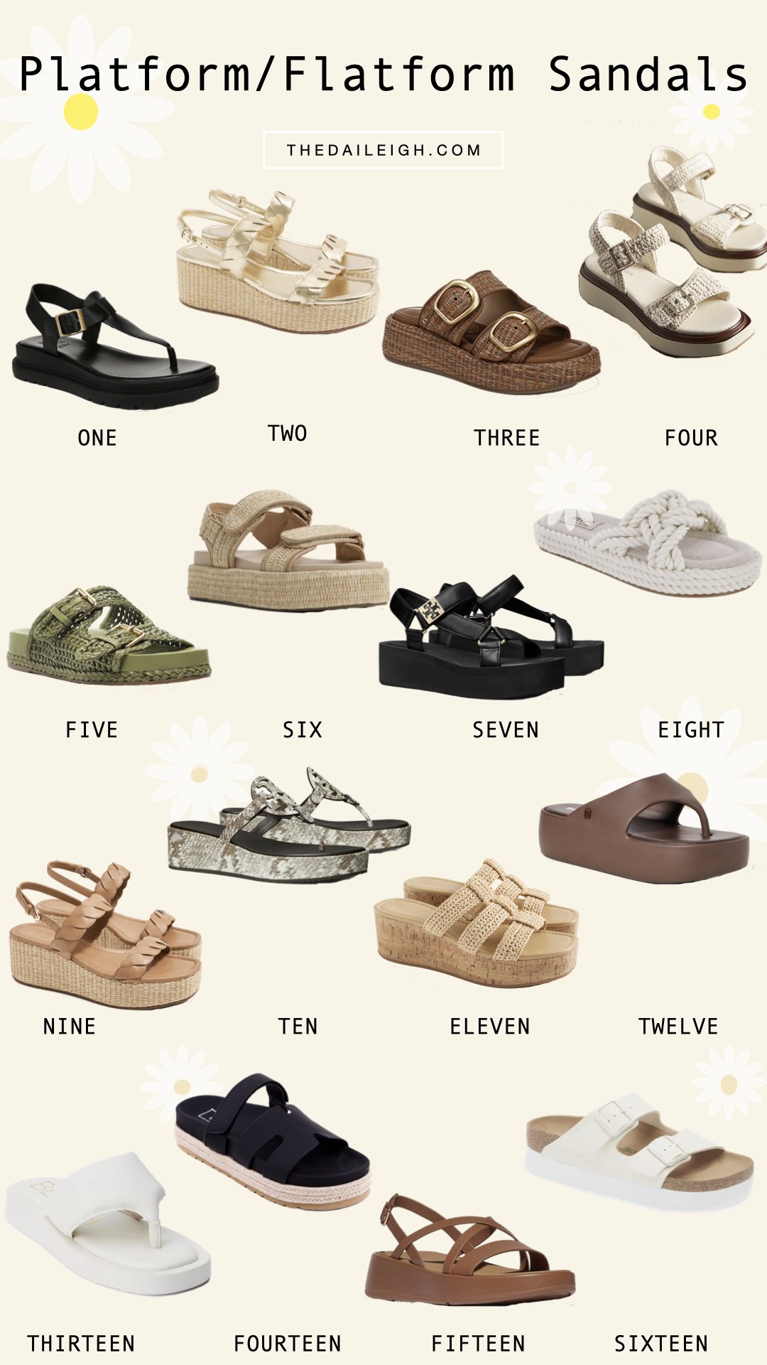 Platform and Flatform Sandals