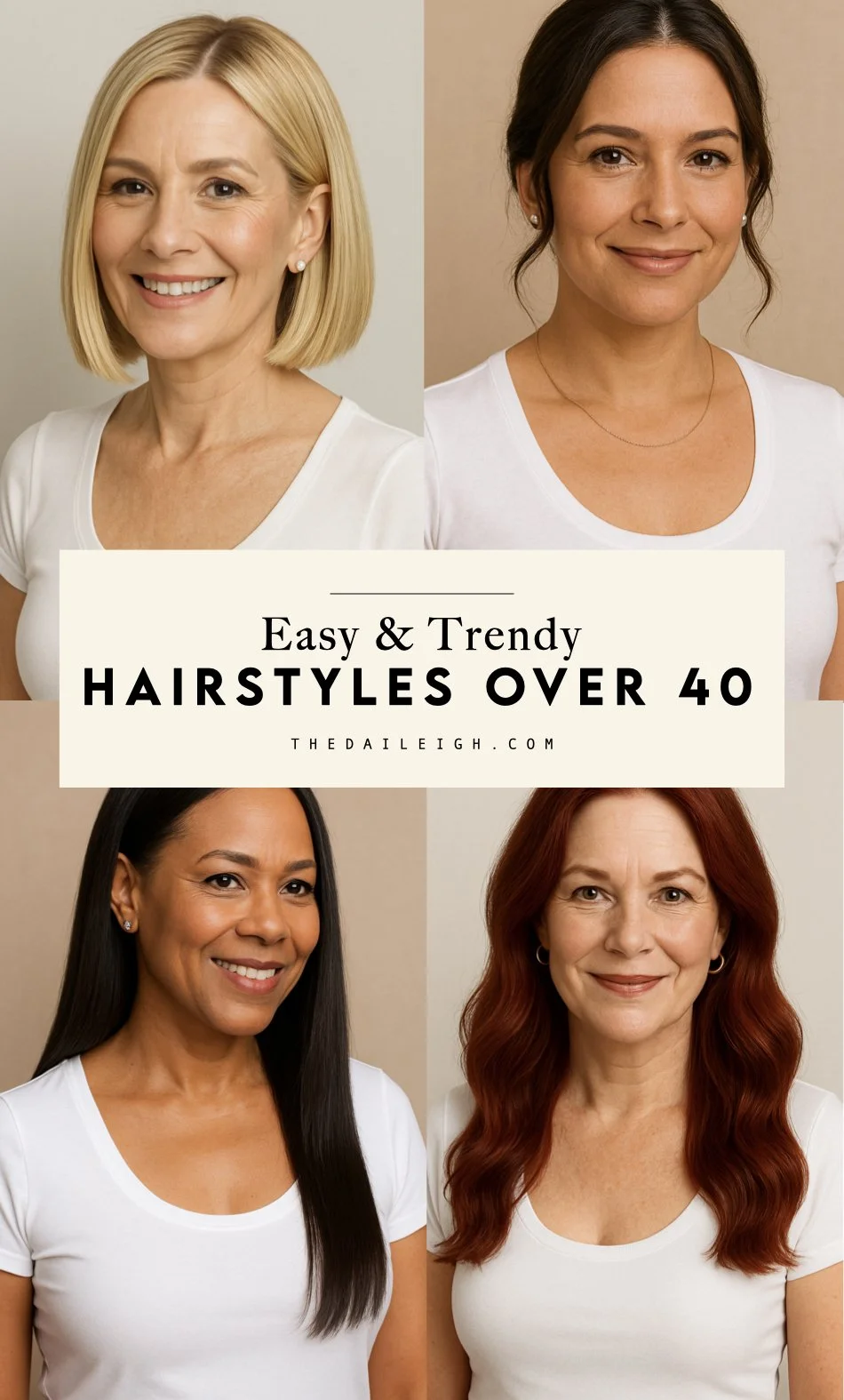 Easy &amp; Trendy Hairstyles for Women Over 40