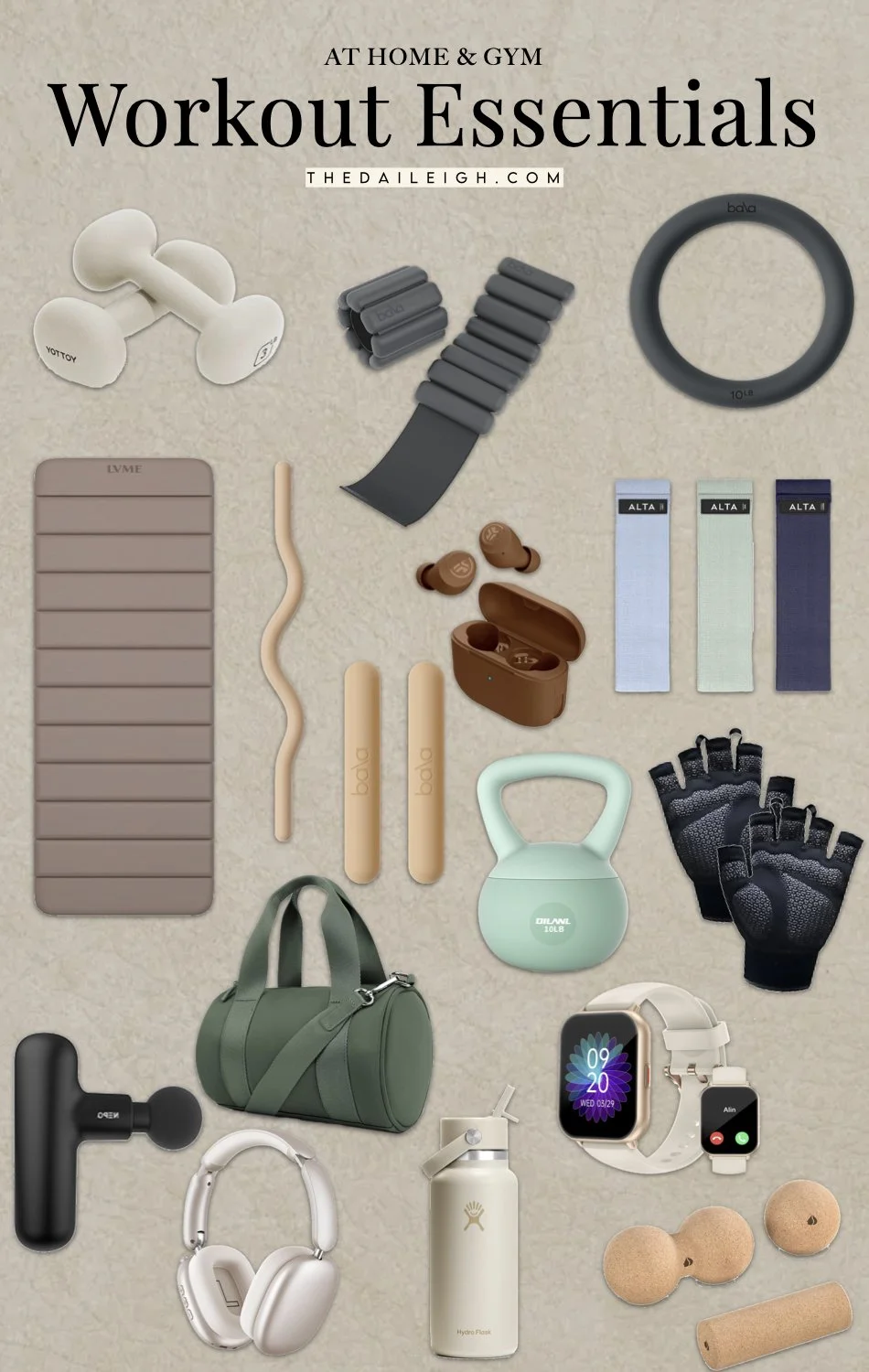 Workout Essentials for At-Home Workouts and Gym Days