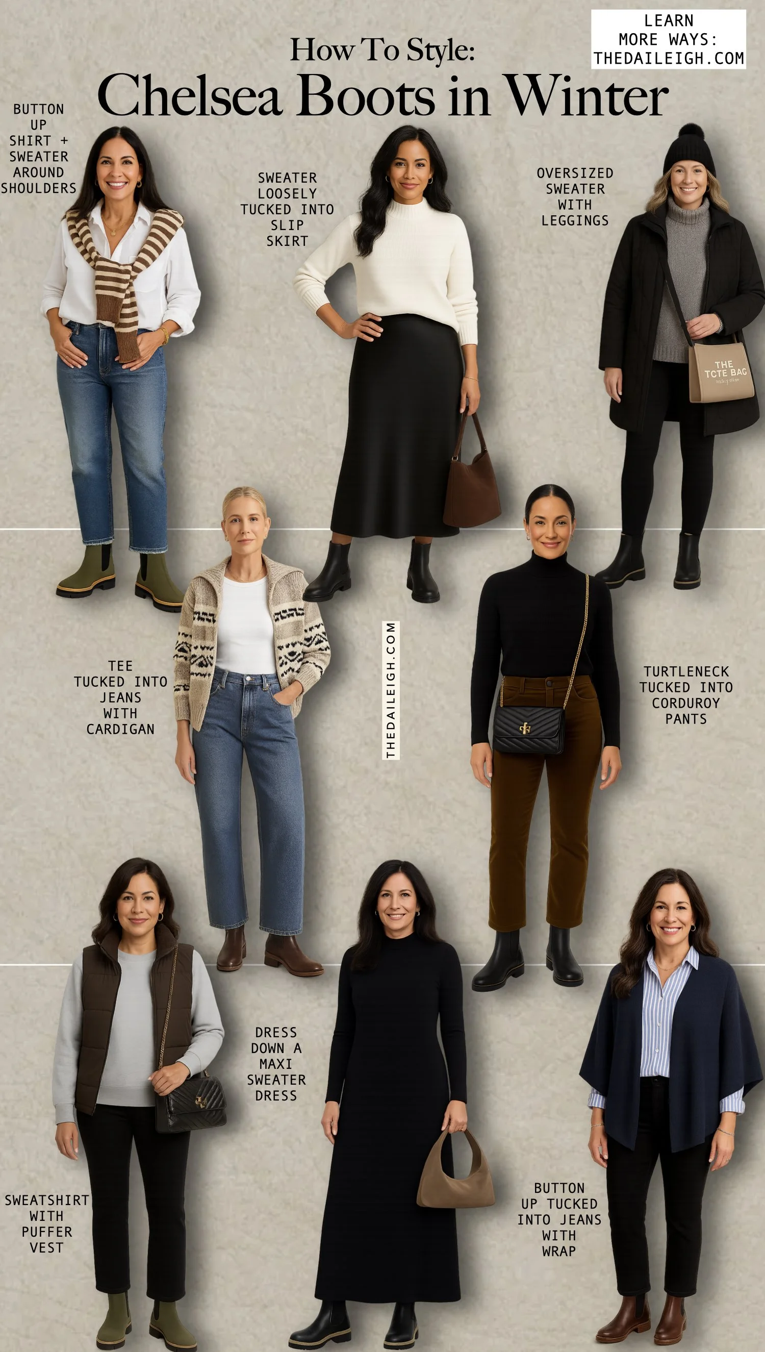 How To Style Chelsea Boots in Winter Over 40
