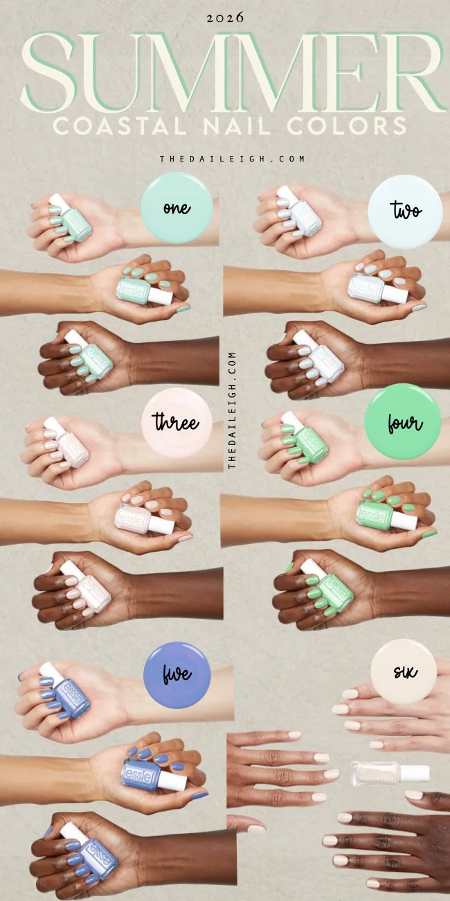 Coastal Summer Nail Shades