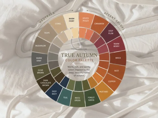 True Autumn Color Palette Wheel