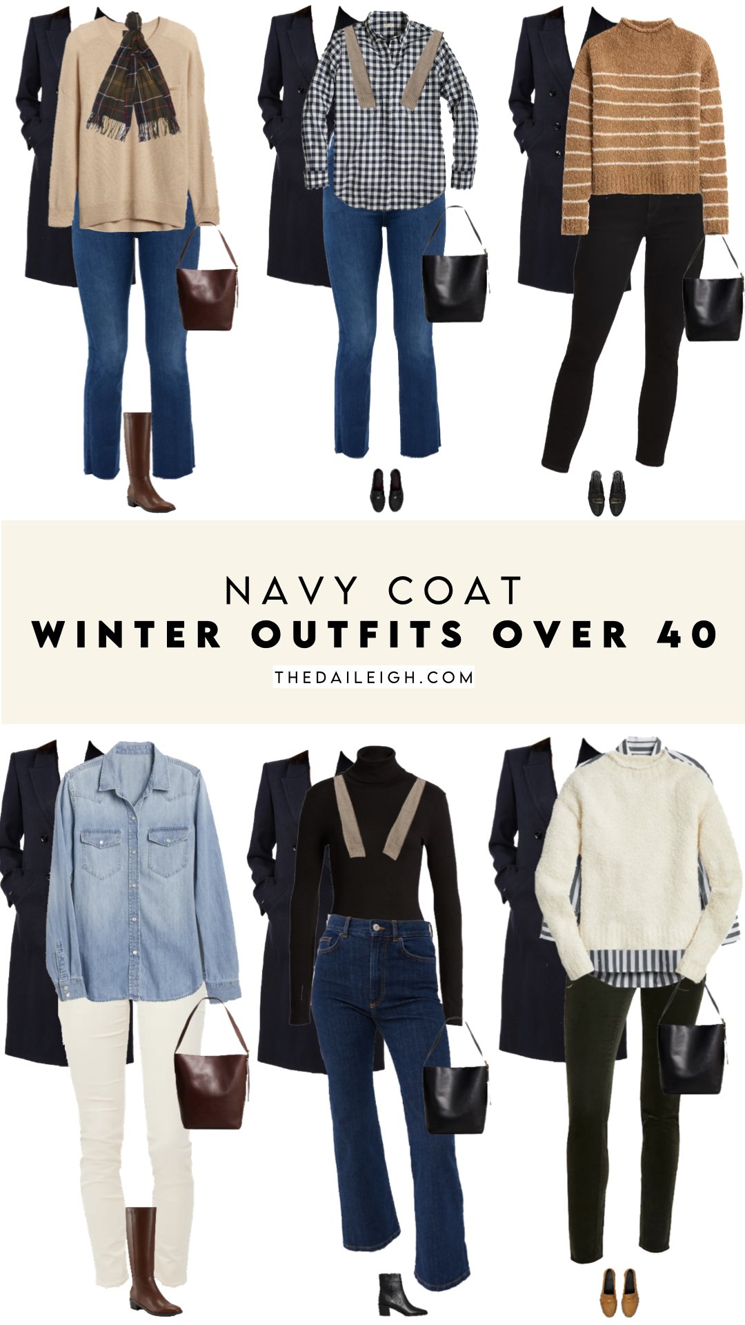 How To Wear A Navy Coat Winter Outfits — THE DAILEIGH