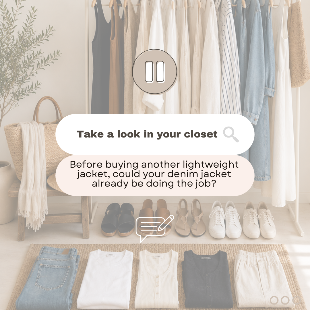 A question box asking how to style a denim jacket.