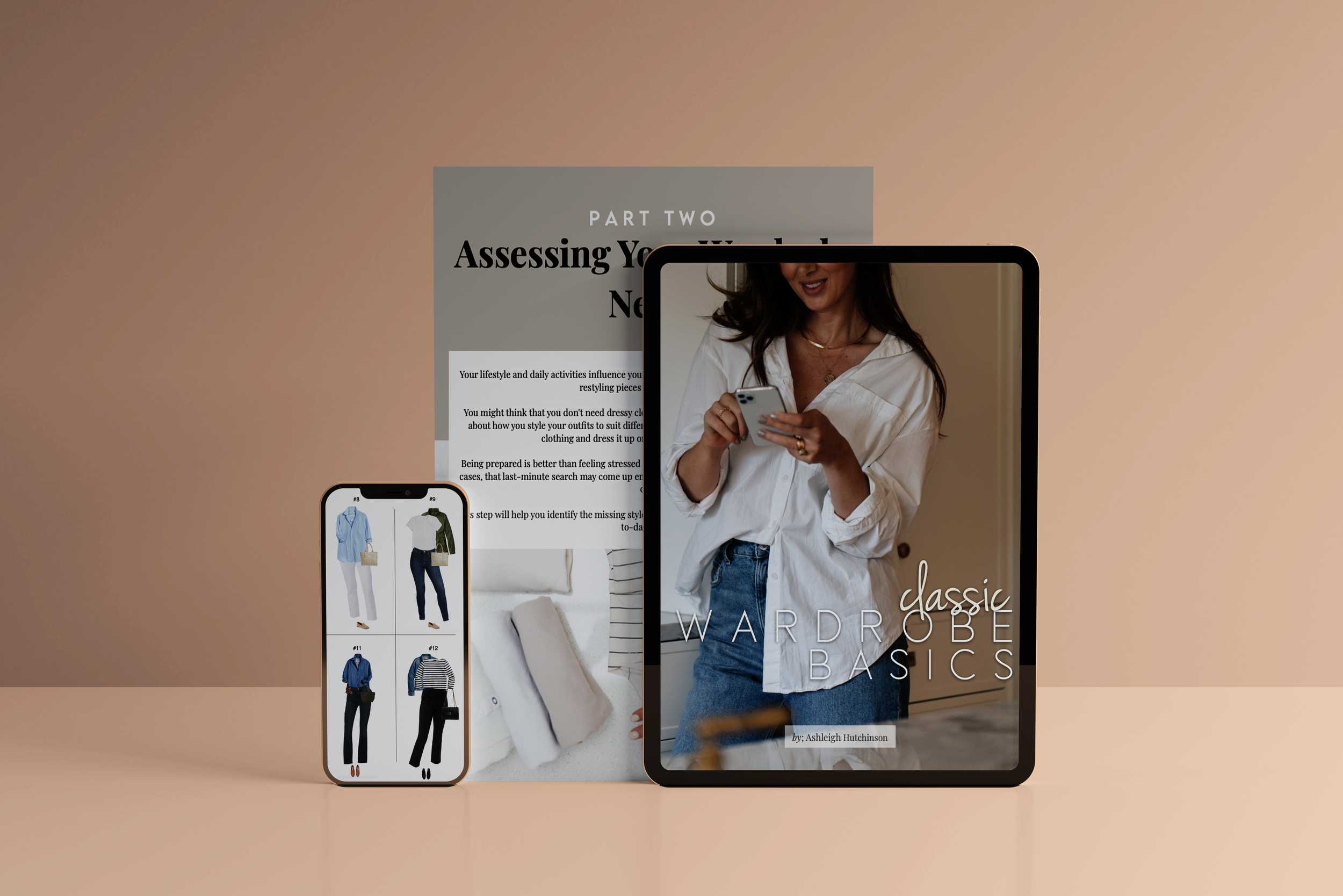 Classic Wardrobe Basics eBook | Outfit Collages + Models