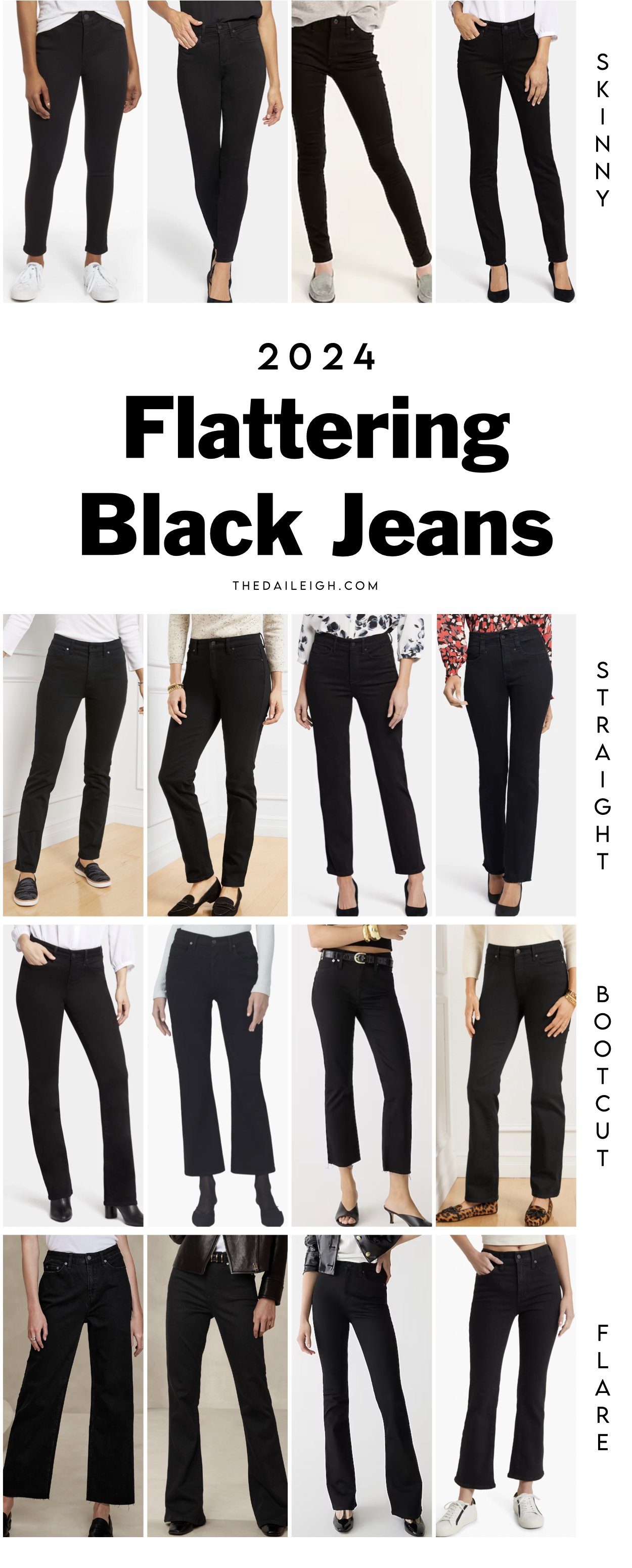 Black Jeans Outfits: What to Wear With Black Jeans 2024