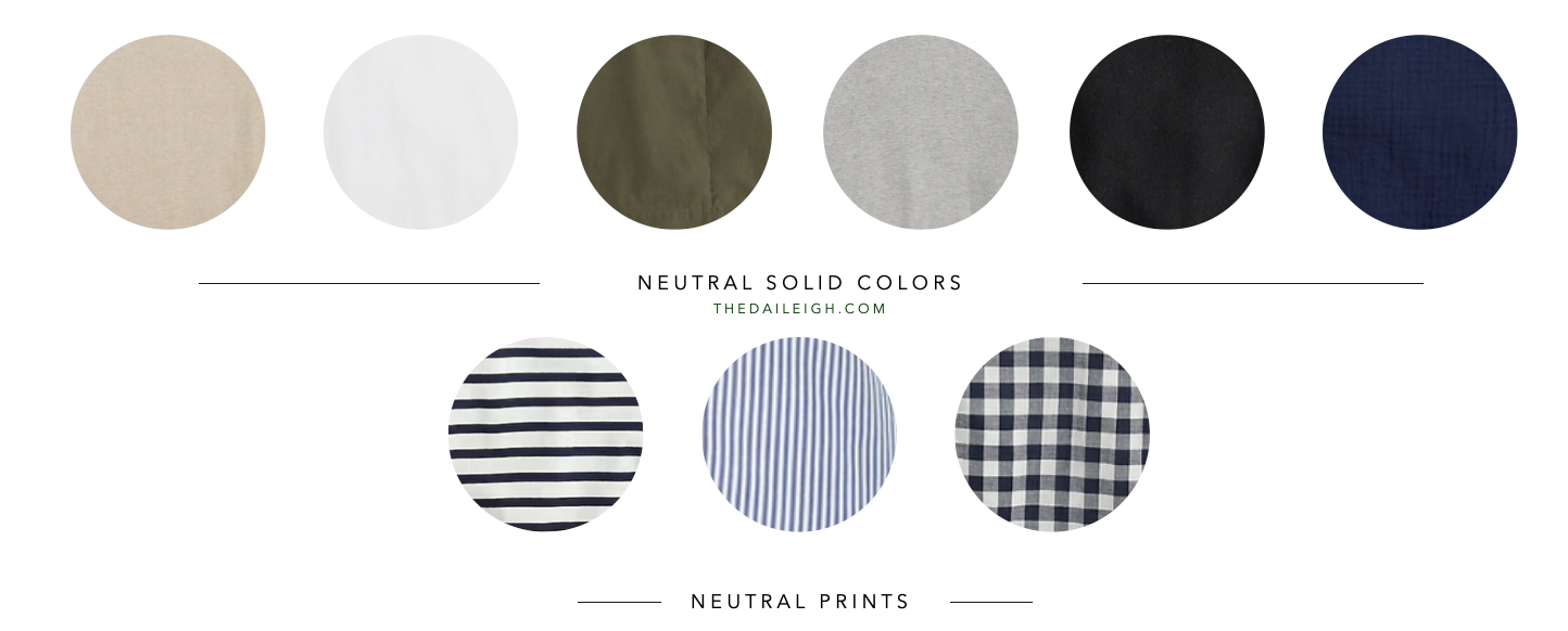 Wardrobe Basics Color Palette