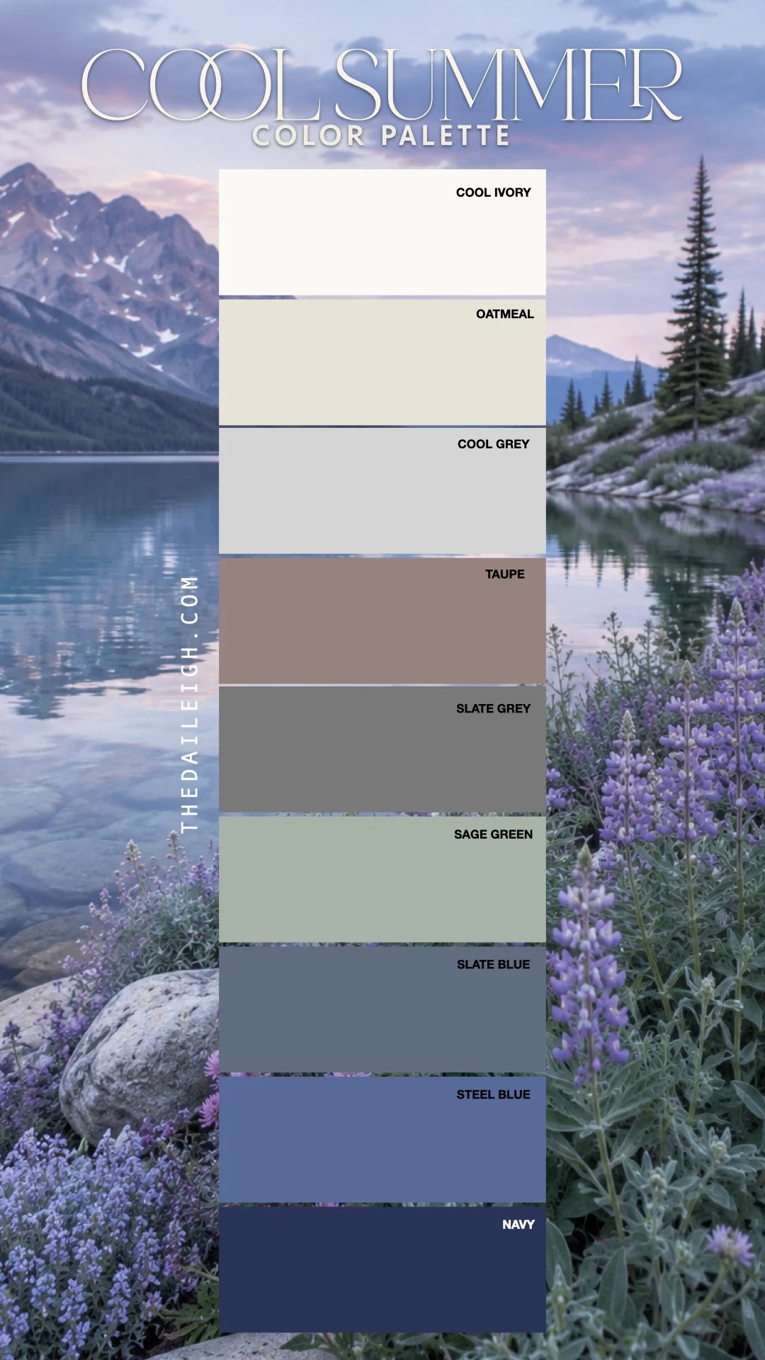 Cool Summer Neutral Colors.