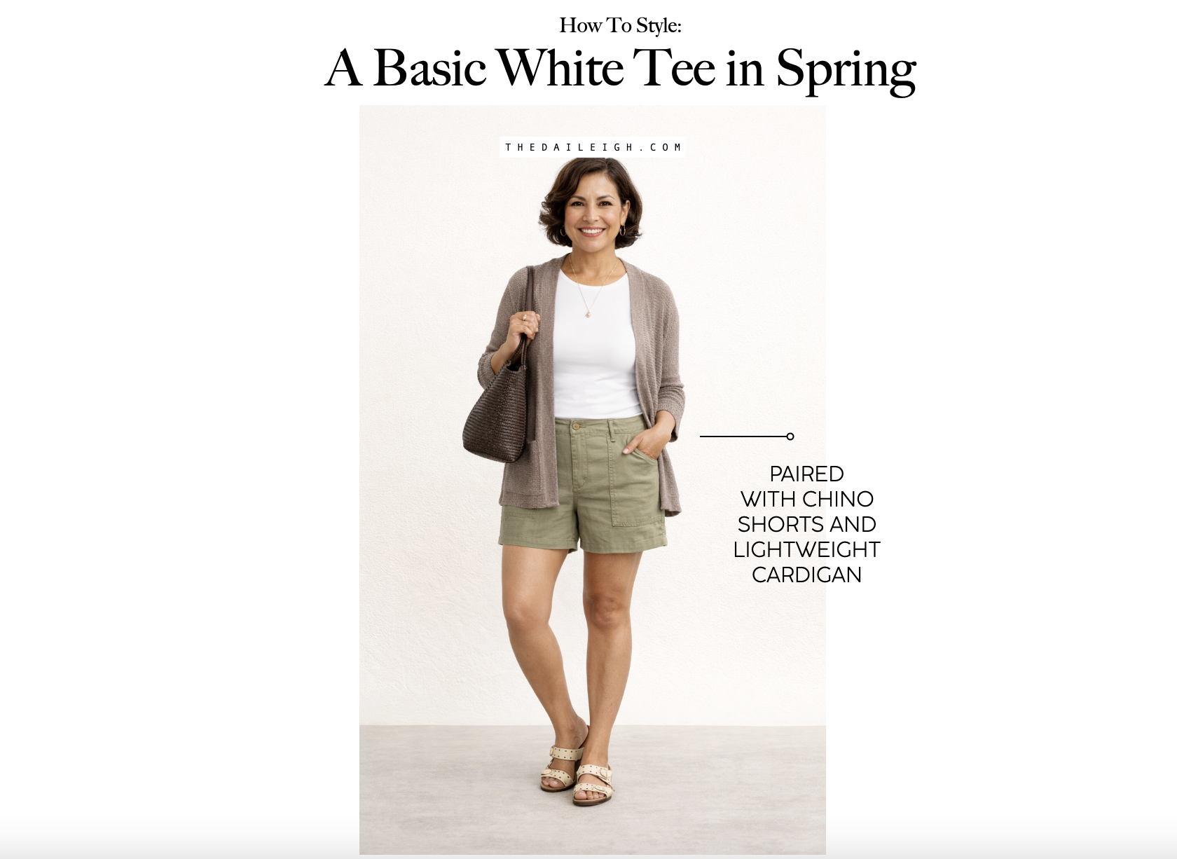 how to style a basic white tee