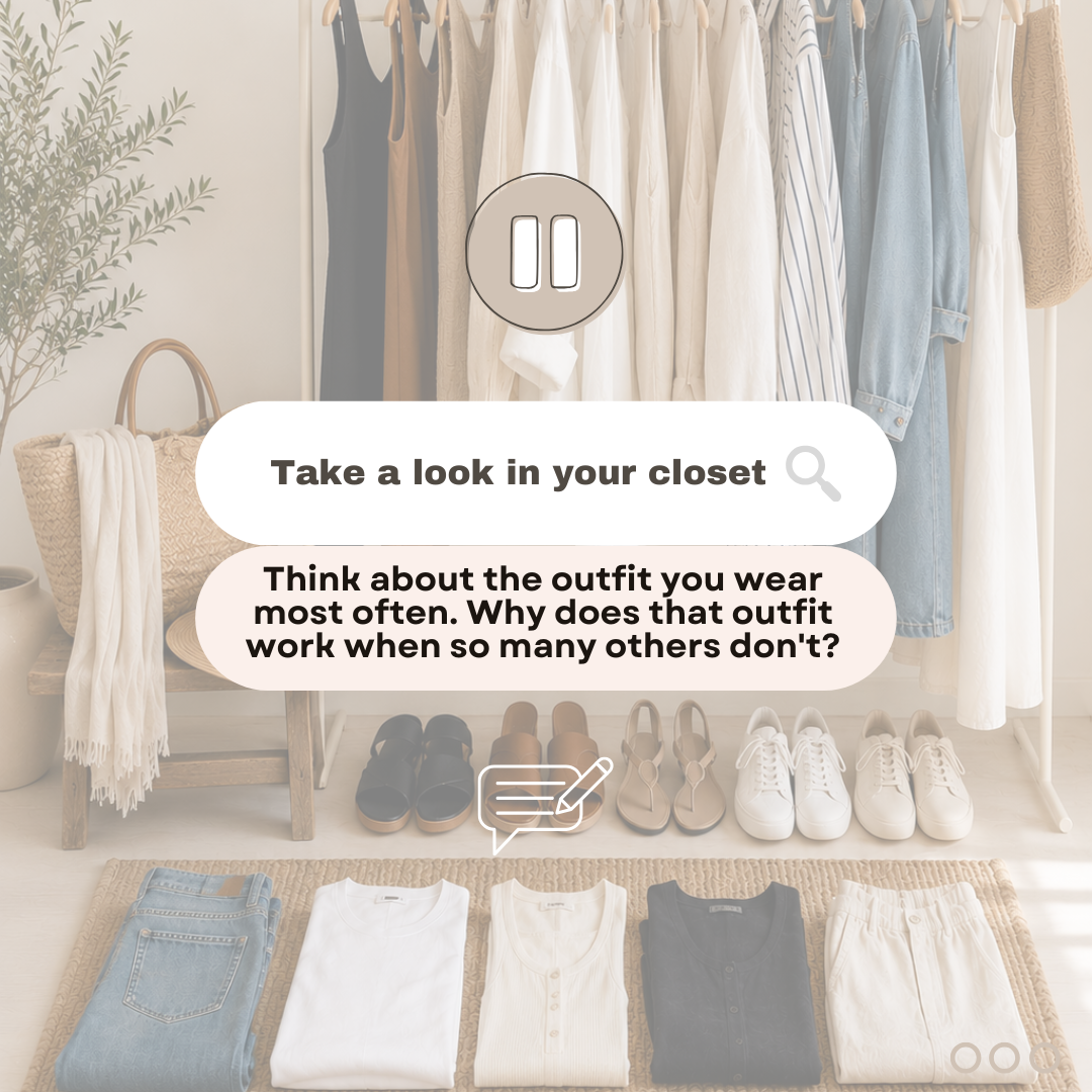 A question box asking what outfits do you wear often.