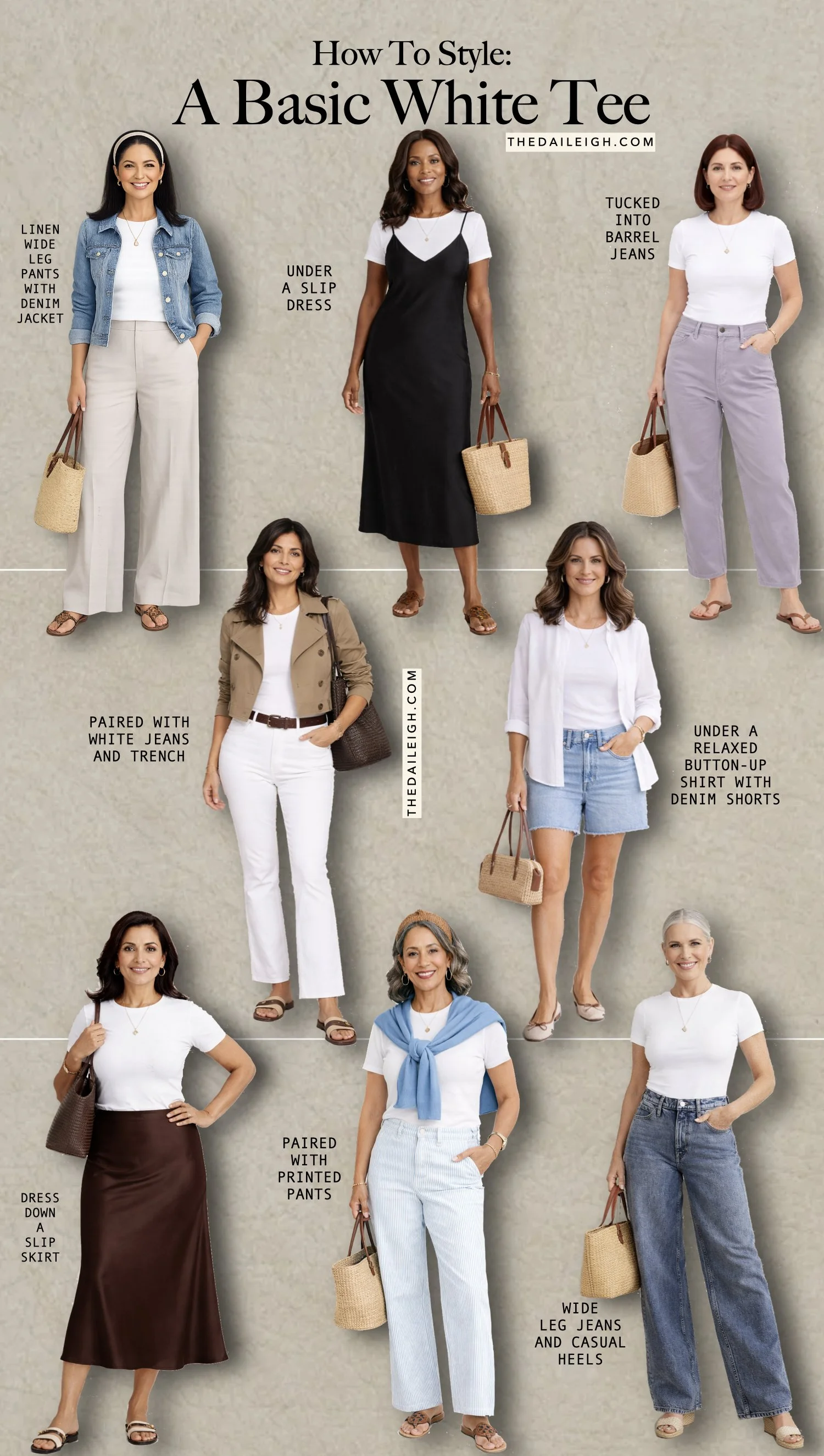 How To Style A Basic Tee in Spring