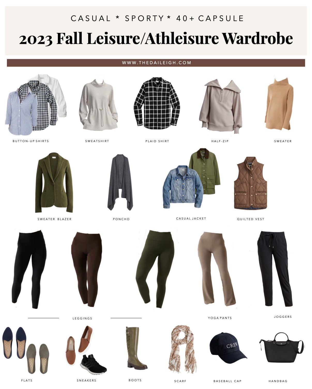 2023 Fall Leisure Capsule Wardrobe — THE DAILEIGH