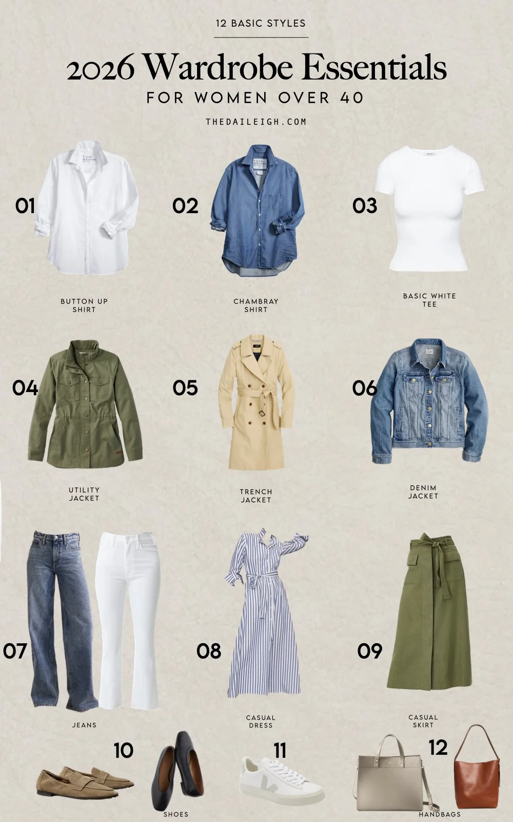 2026 Wardrobe Basics for Women Over 40