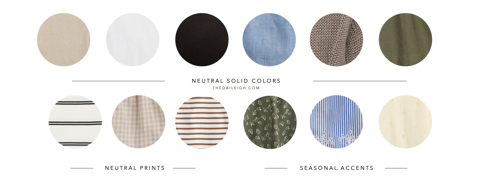 2026 Spring Wardrobe Color Palette