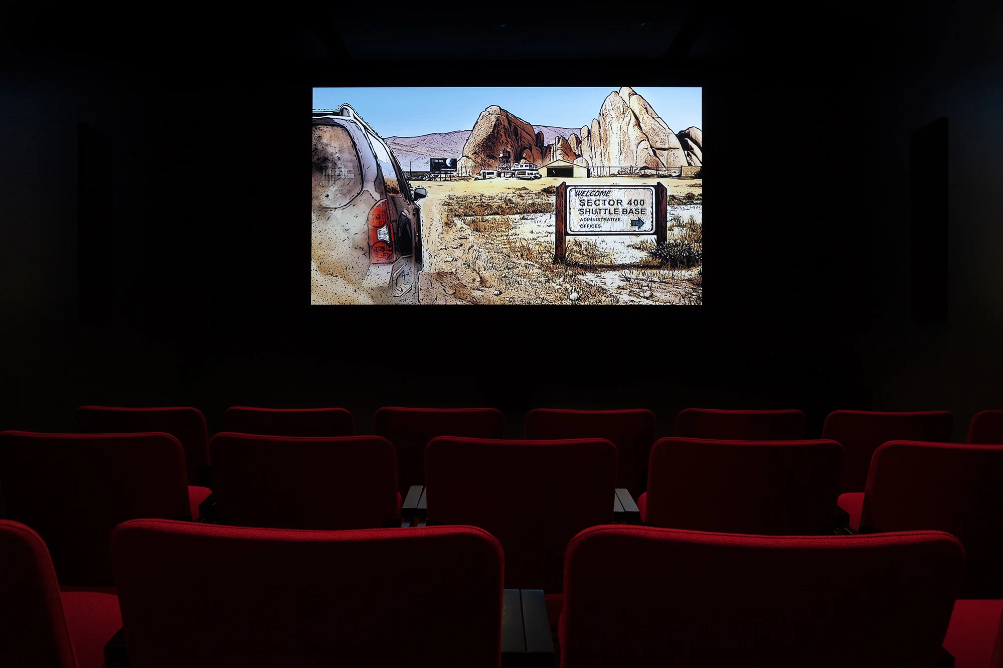 © Nathalie Melikian, The Last Man on Earth (2016). Vue de l'exposition. Photo : Marilou Crispin.