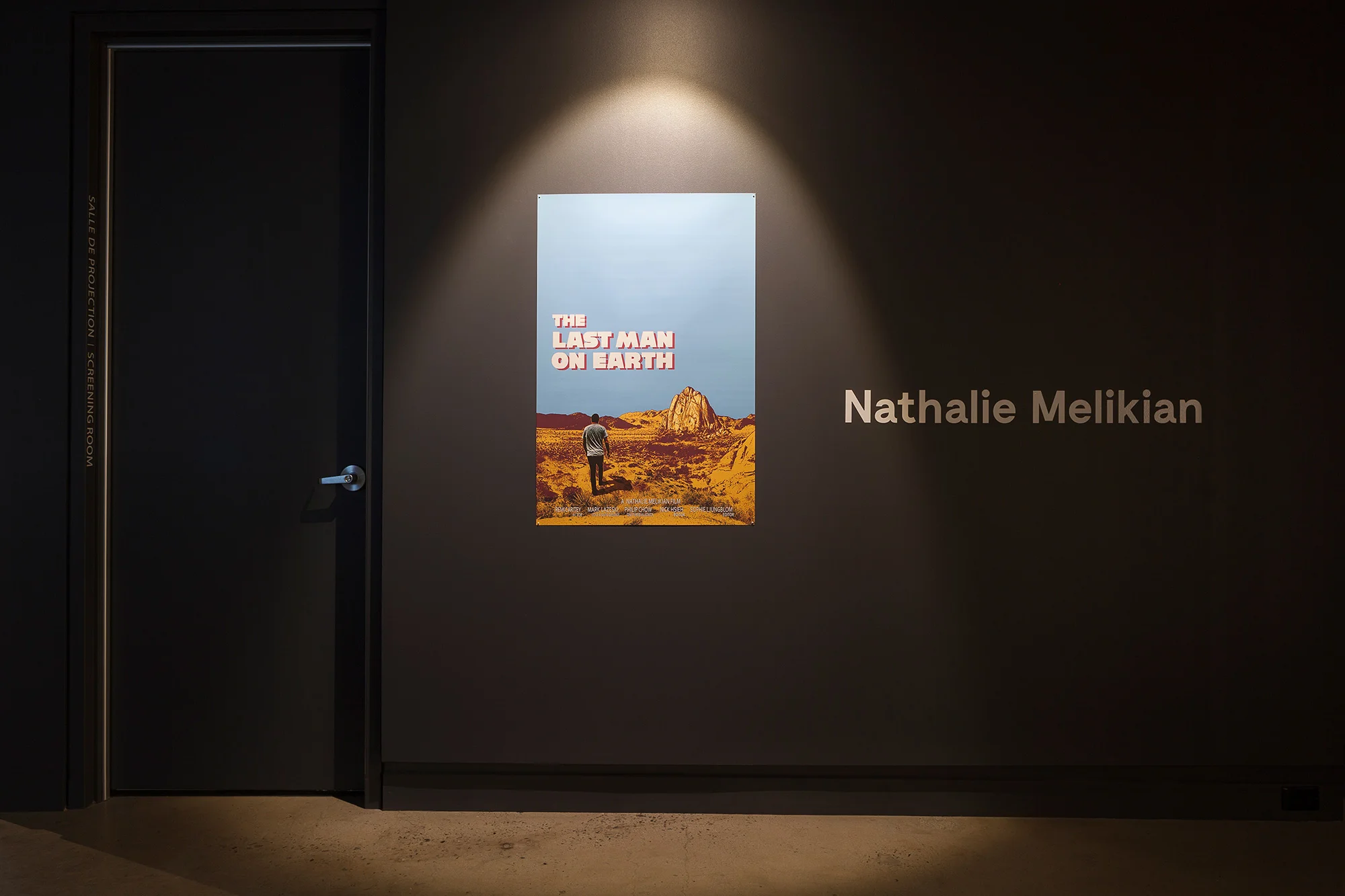 © Nathalie Melikian, The Last Man on Earth (2016). Vue de l'exposition. Photo : Marilou Crispin.