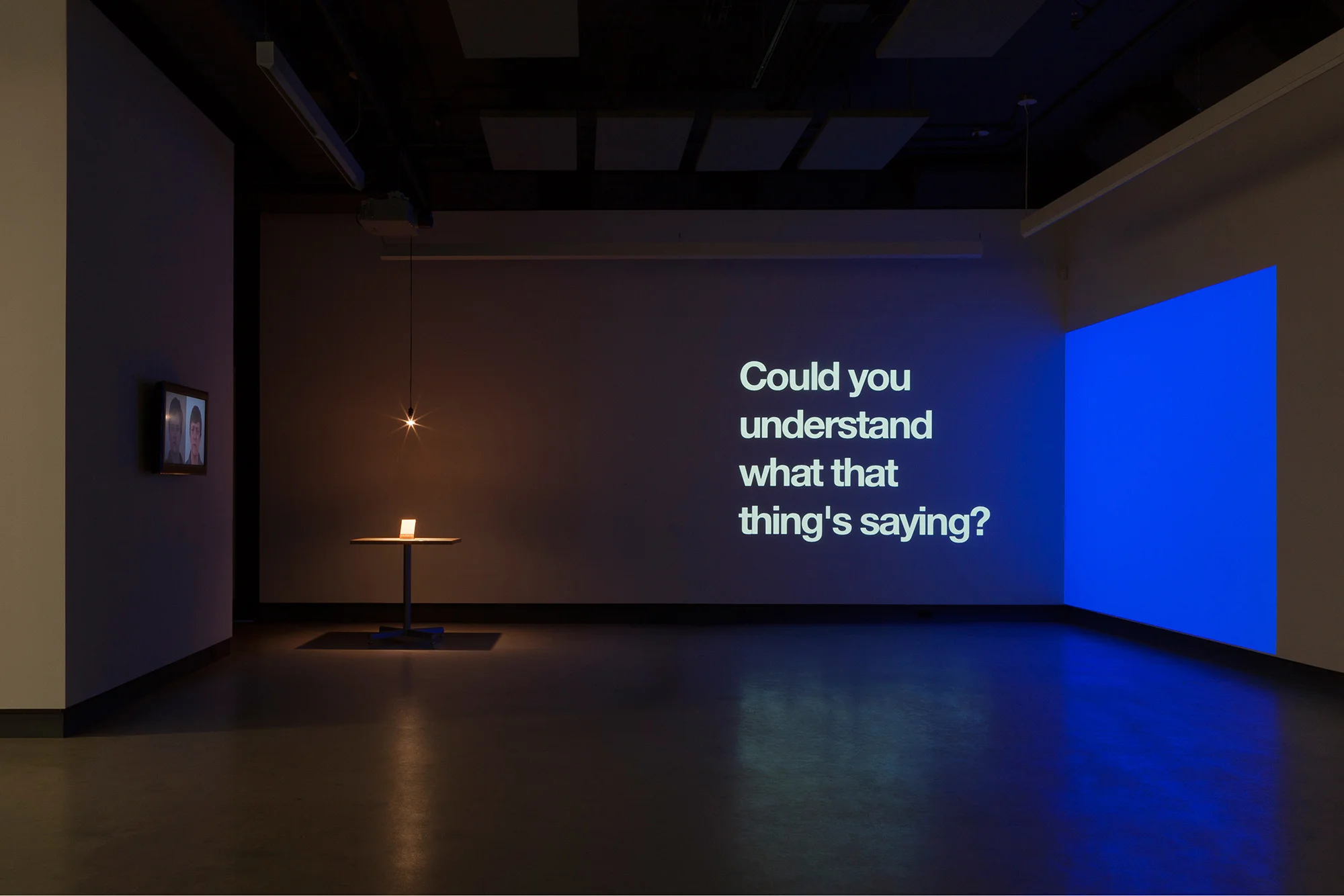 © Vue de l'exposition Let's be open about... L'art conceptuel (2016). Photo : Marilou Crispin.
