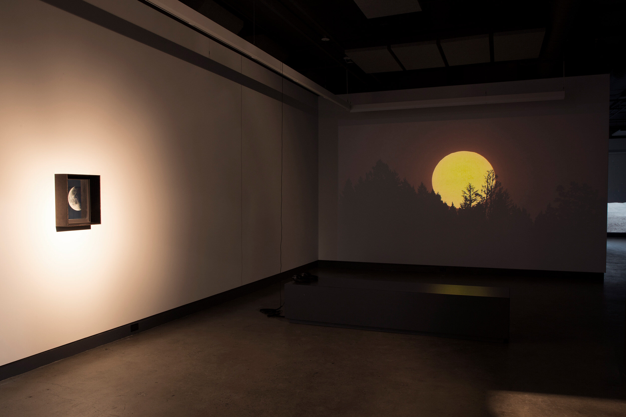  © Scott Massey, vue d’installation de l'exposition  Light Adjustments , Dazibao, 2014-2015. Photo : Sara A. Tremblay. 