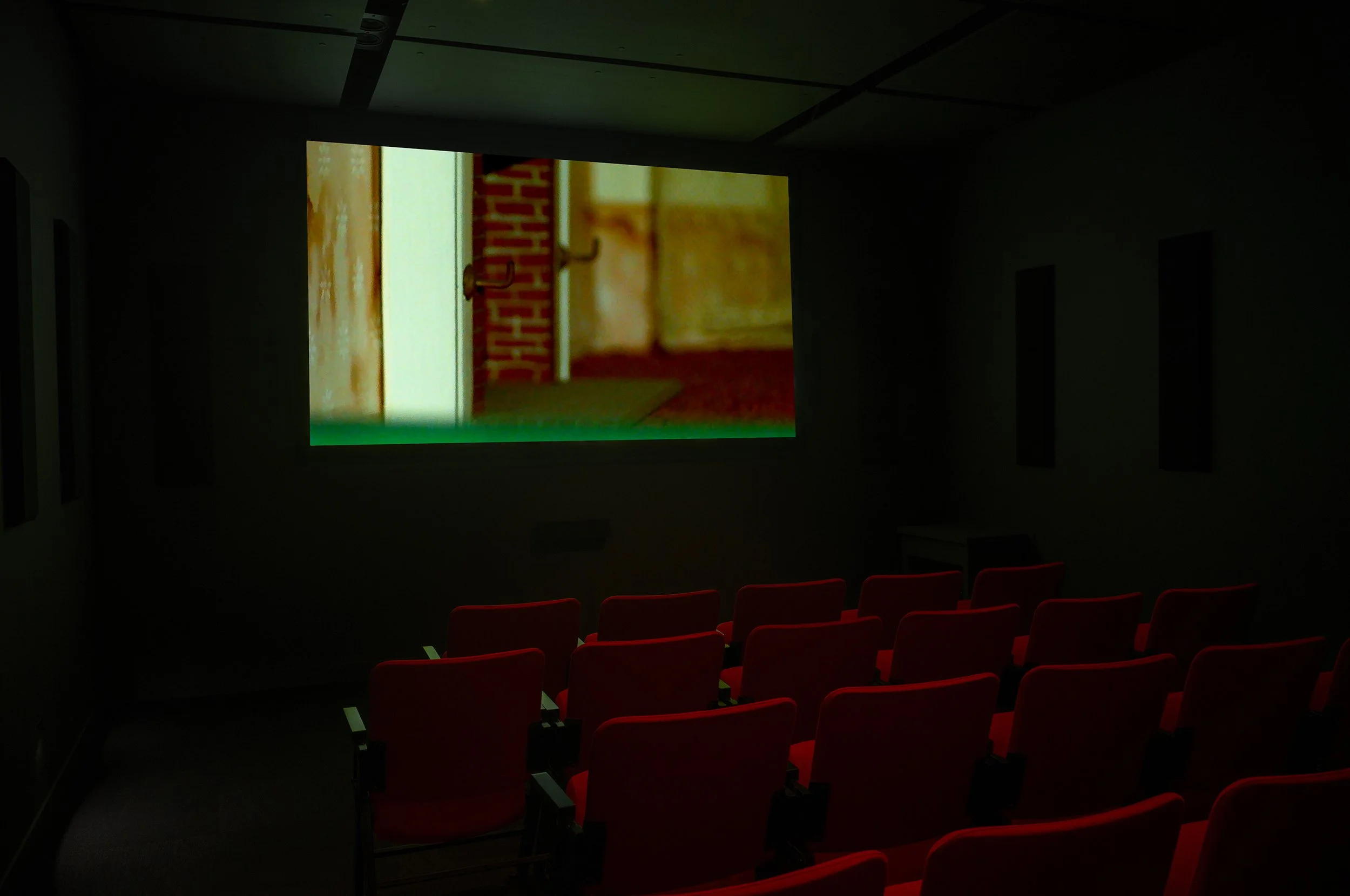  © Laura Ohio,  Like a Tongue Knows the Mouth &nbsp; (2024). Vue de l’exposition, Dazibao, 2026. Photo: Atlas documentation. 