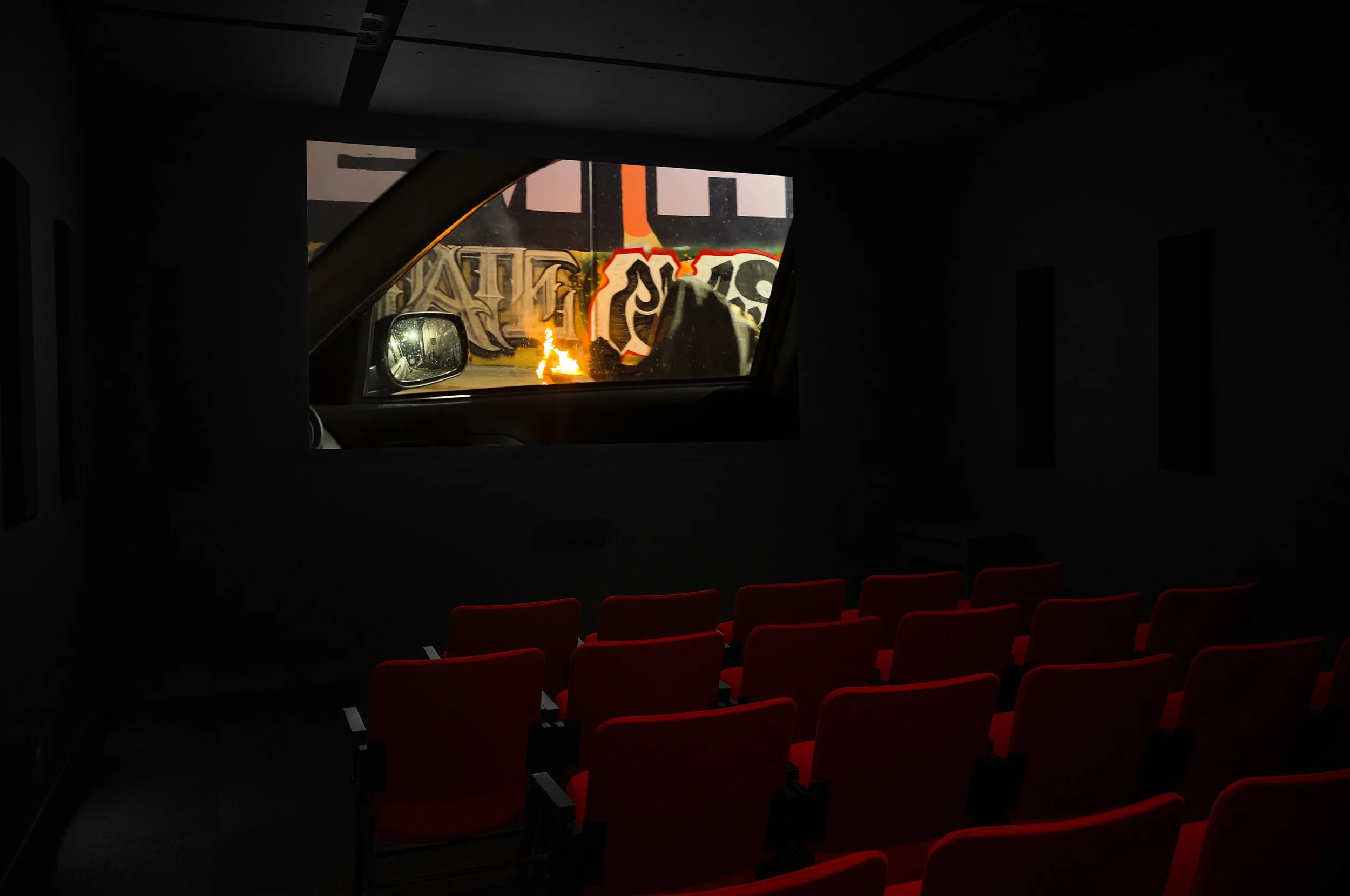  © Laura Ohio,  Like a Tongue Knows the Mouth &nbsp; (2024). Vue de l’exposition, Dazibao, 2026. Photo: Atlas documentation. 