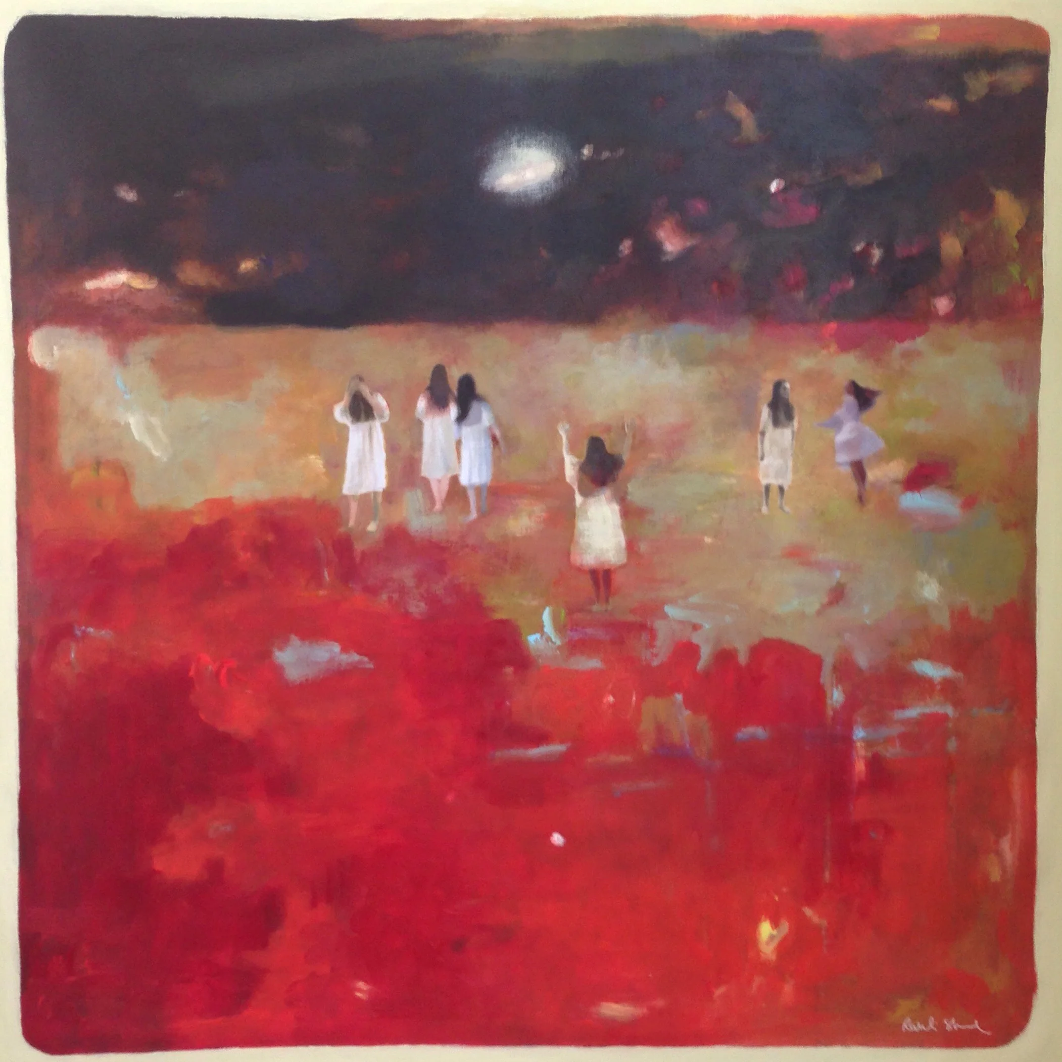When our history was before us. 80x80 cm. Acrylic paint on canvas
