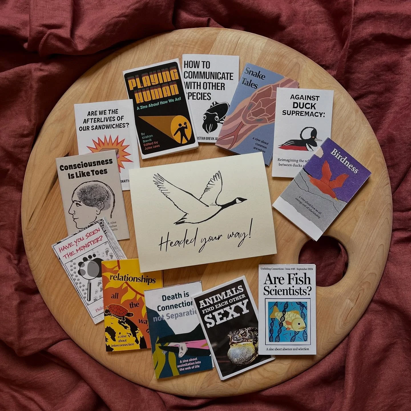 Trying something new this year! An opportunity to share a curated list of zines with someone you care about, delivered monthly! Link is up on our website :) 

Every month of 2026 we will send a zine and a short essay on the theme of &ldquo;We Are All