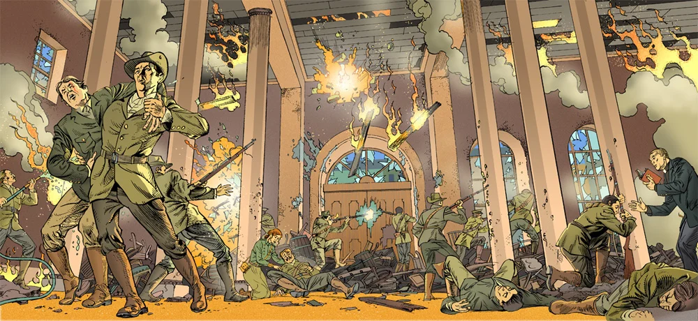 GPO siege.