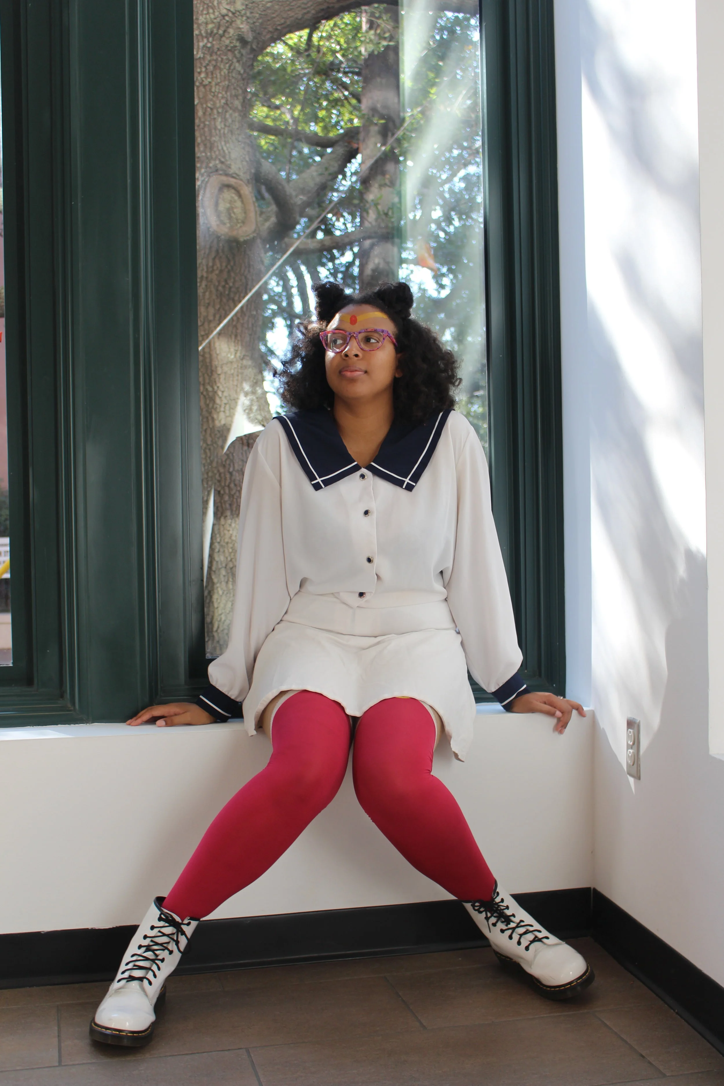  Student Mikayla Newmand in cosplay as anime character, The Yard Magazine 