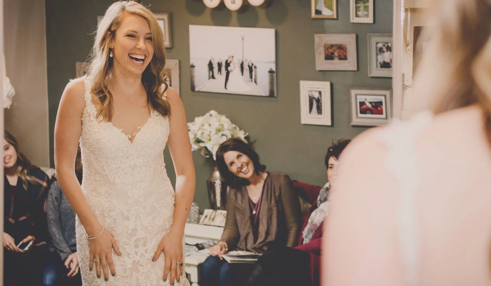Book a private bridal suite for you & your guests at Bon Bon Belle Bridal.
