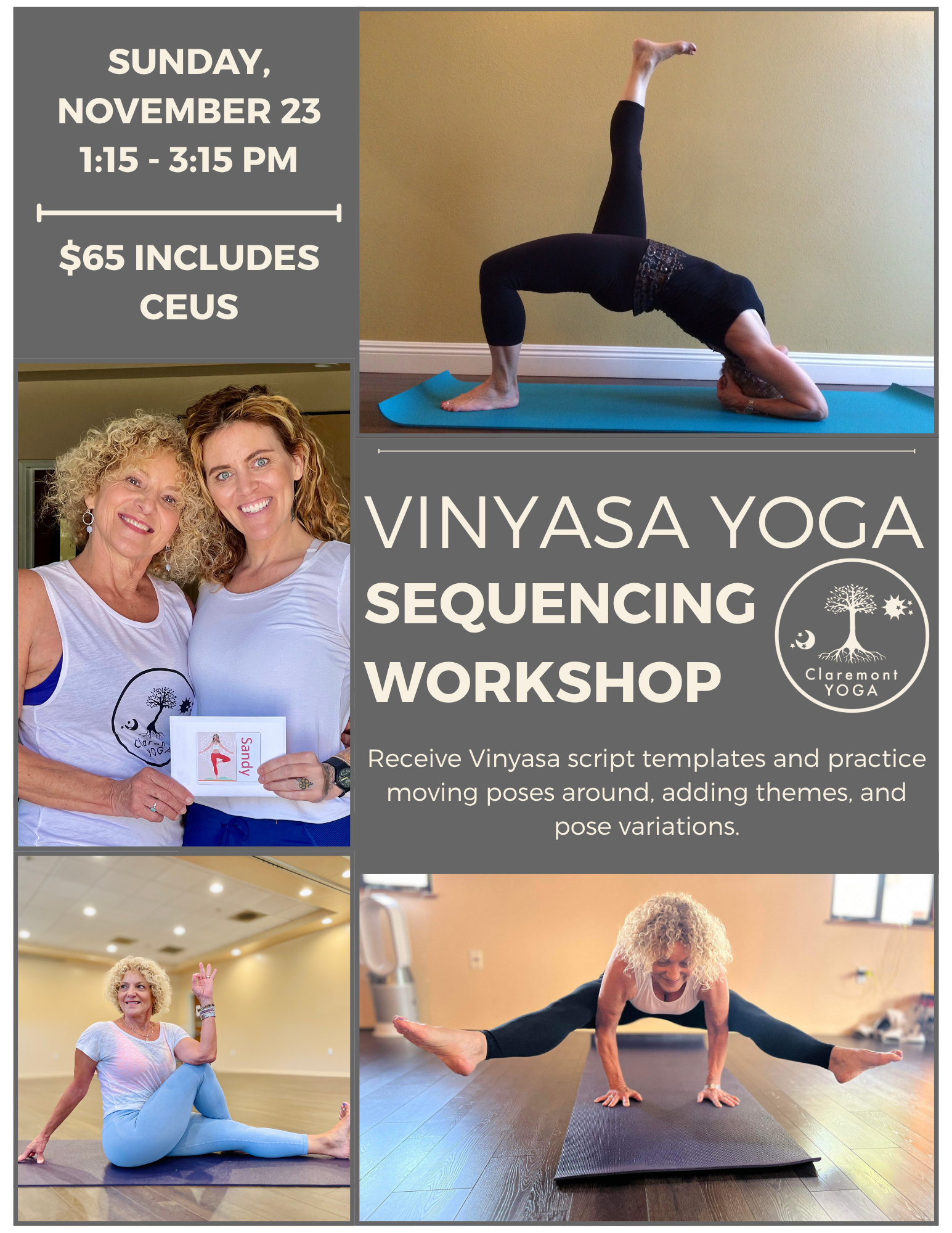 Vinyasa YOGA Sequencing Workshop with Monica