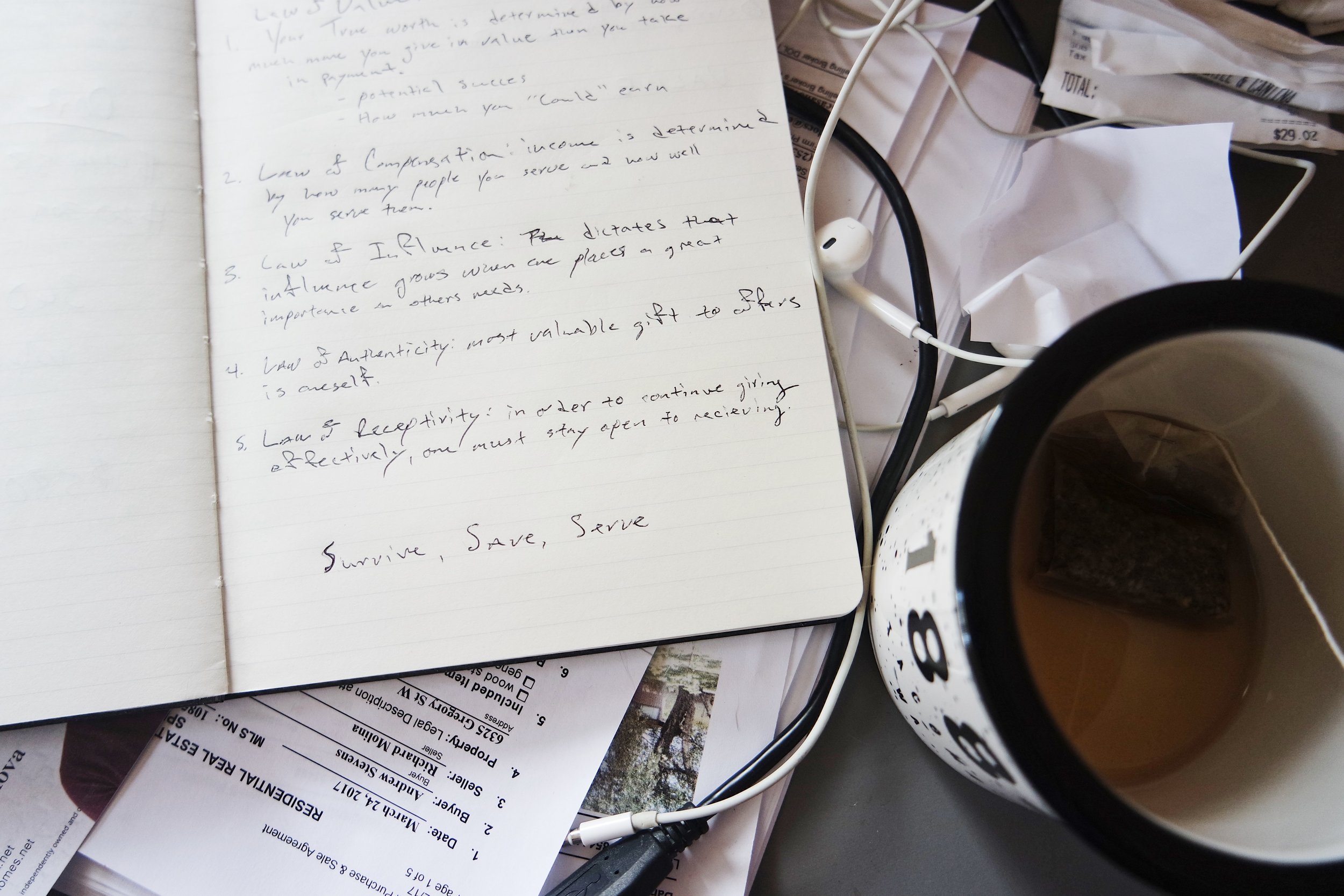 Write it down.