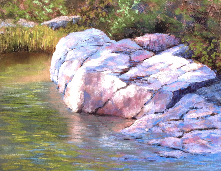 Quiet Cove (509), pastel, 16 x 20", $1,250