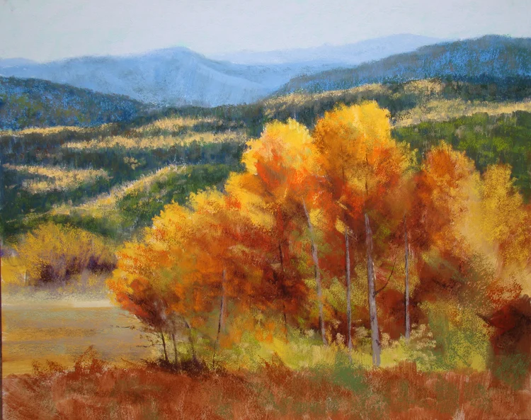 Fall Glory (537), pastel, 16 x 20", SOLD
