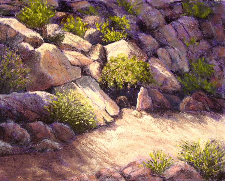 A Place in the Sun (658), pastel, 16 x 20", $1,250