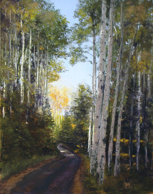 Fish Creek Road (112), pastel, 14 x 11", $600