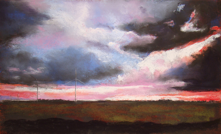 Storm Effects (169), pastel, 14 x 20", $850