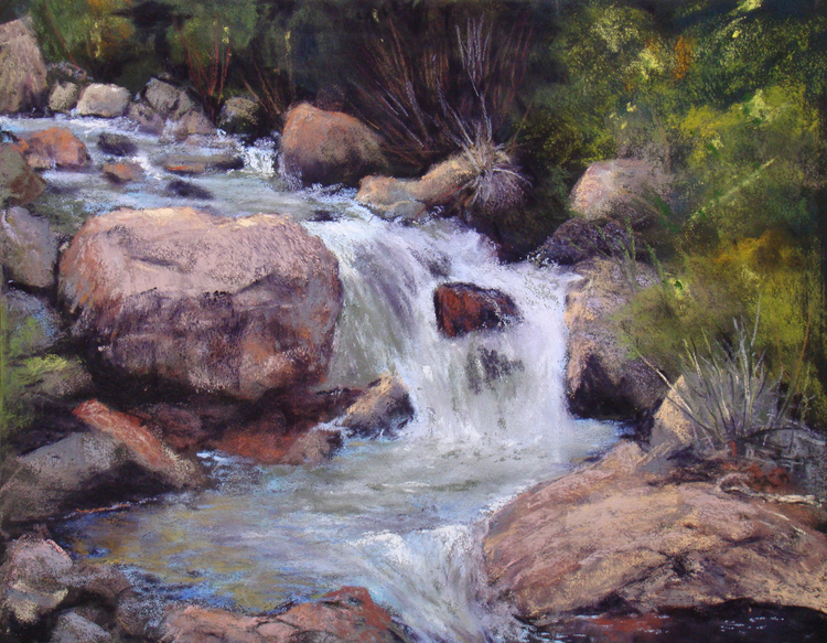 Cool Waters (177), pastel, 11 x 14", $600