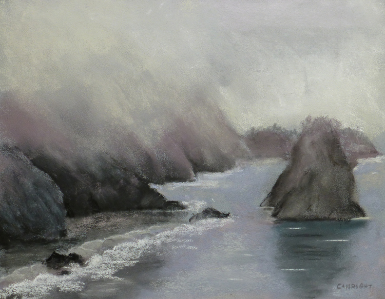 Morning Mist (184), pastel, 11 x 14", $600